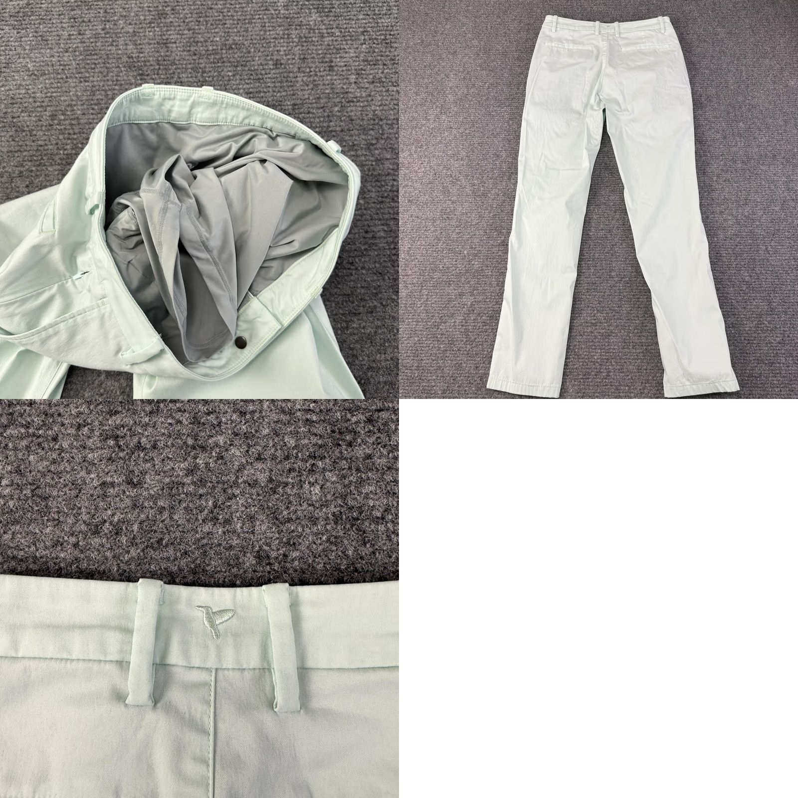 Vintage Birddogs Pants Mens 32x32 Blue Green Lined Stretch Chino Built In Liner Golf Size US 32 / EU 48 - 8 Thumbnail