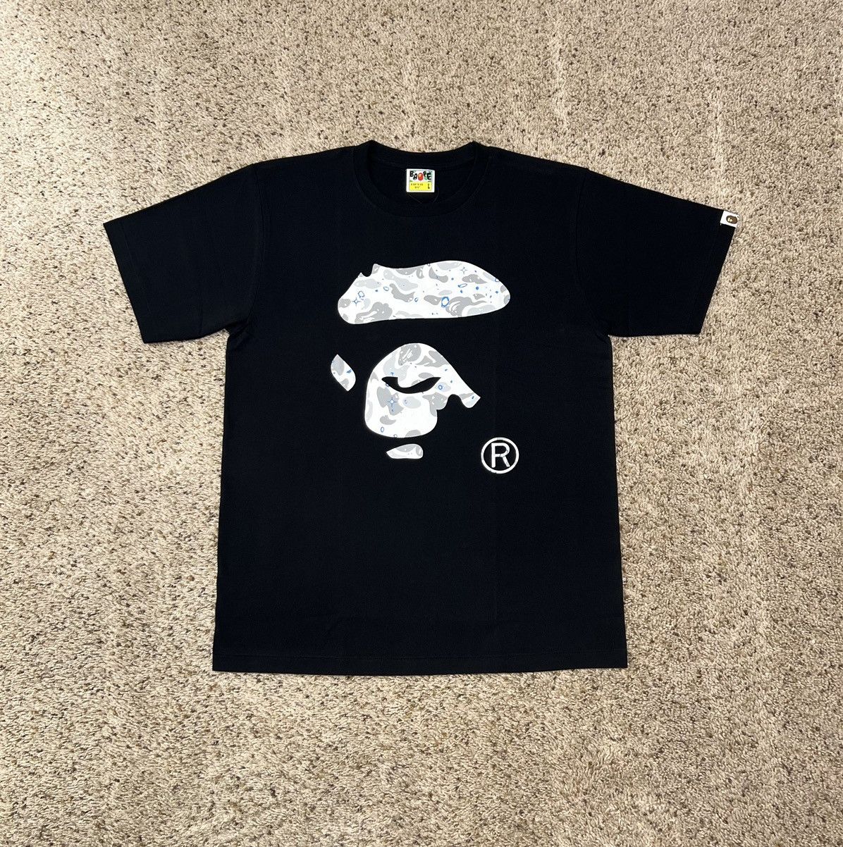 Bape Bape Space Camo Ape Face Tee Size US L / EU 52-54 / 3 - 1 Thumbnail