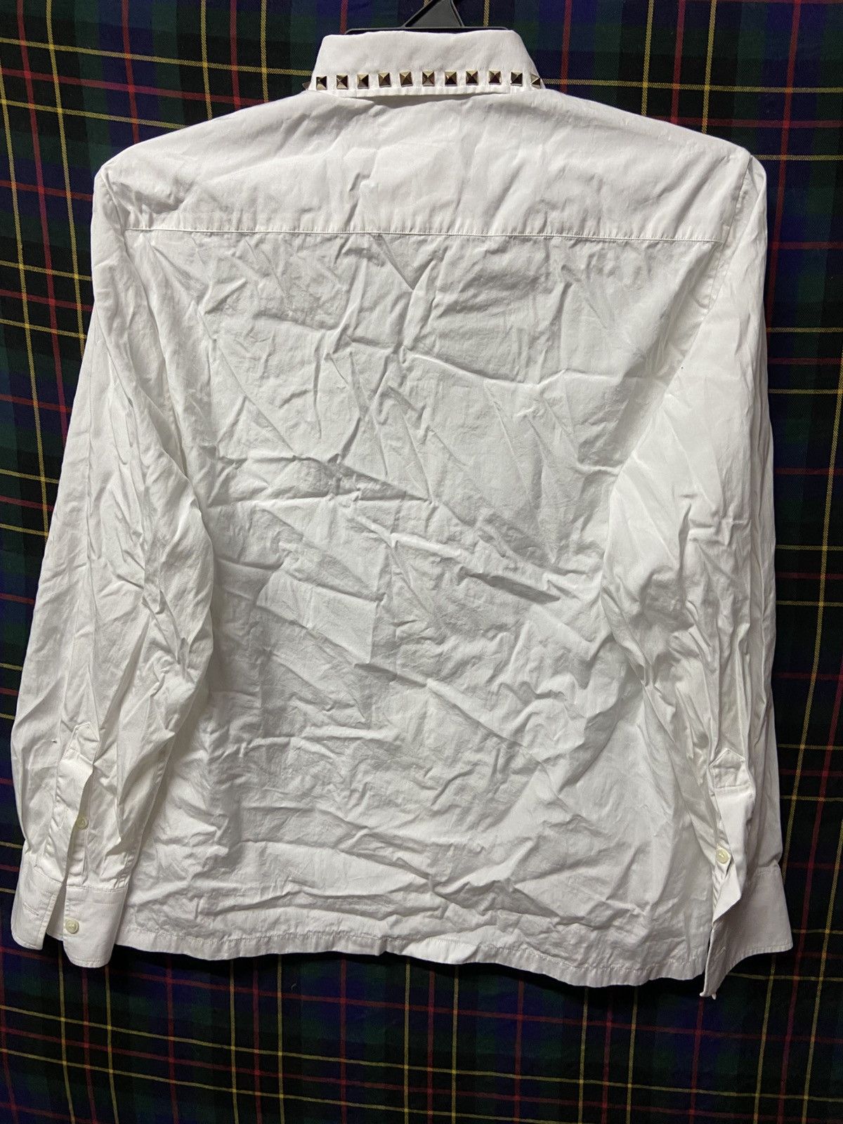 Valentino Rare seditionaries Valentino Spike Collar White Shirt Size XS / US 0-2 / IT 36-38 - 2 Thumbnail