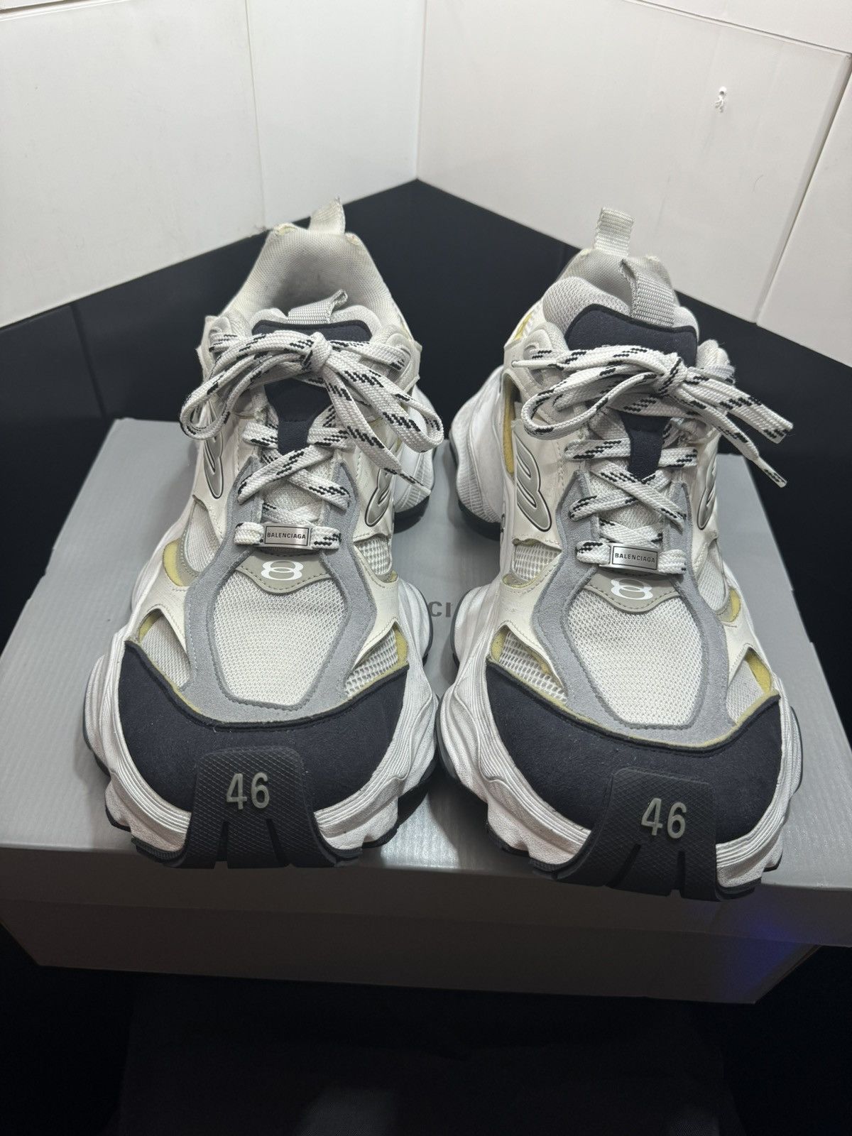 Balenciaga Balenciaga Cargo Black/White Size 46 (US13) Size US 13 / EU 46 - 3 Thumbnail