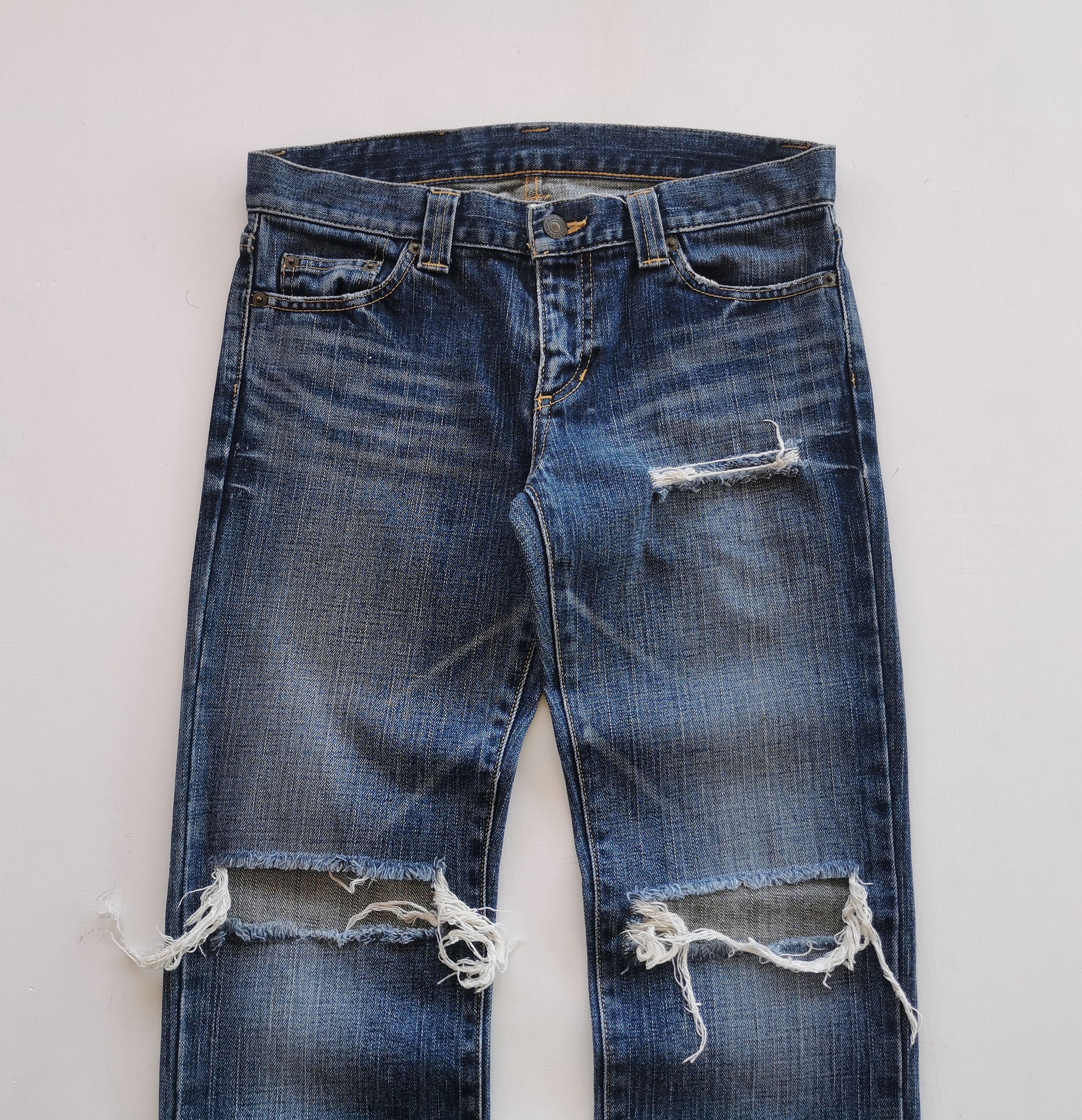 Japanese Brand Material Girl Ripped Jeans Size 30" / US 8 / IT 44 - 3 Thumbnail