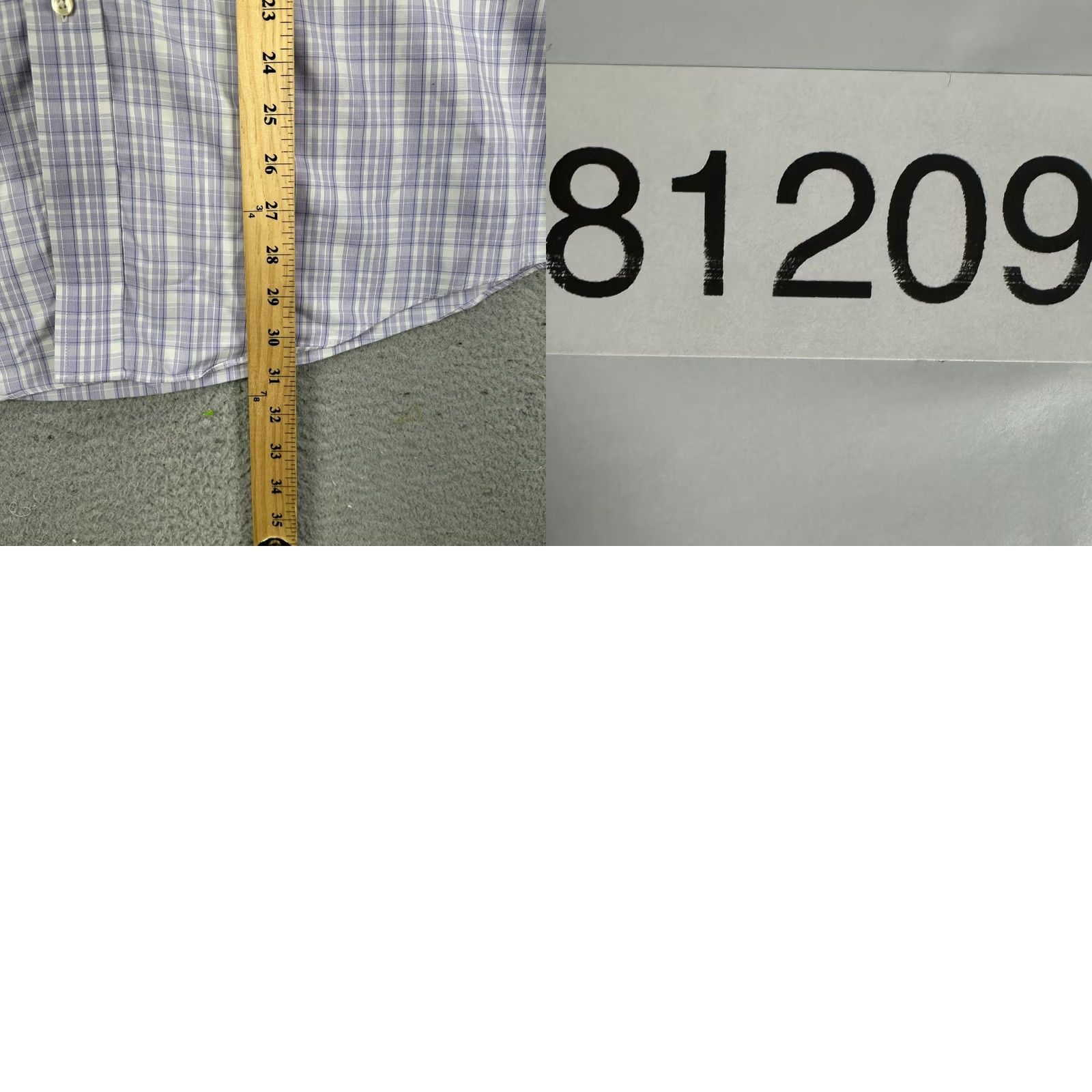 Brooks Brothers Brooks Brothers Regent Dress Shirt Mens 16-35 Purple Plaid Pocket Supima Cotton Button-Down Long Sleeve Size 42R - 8 Thumbnail
