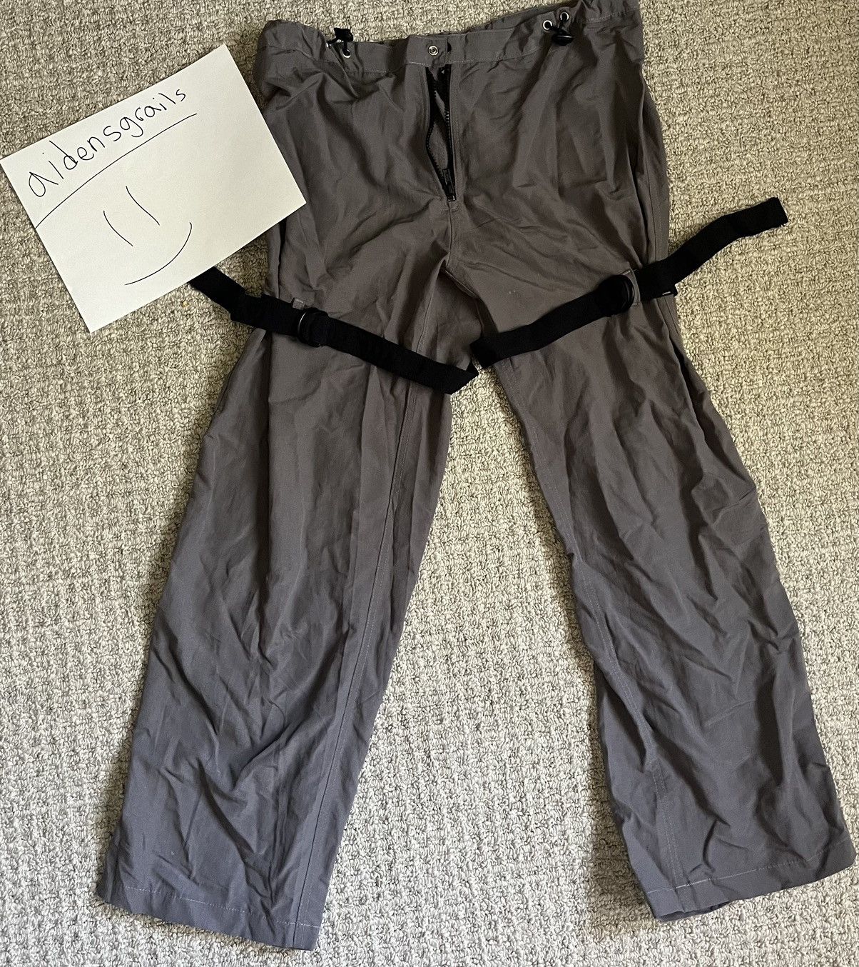 Image of Vintage VTG Mt:2 Nylon Tech Bondage Cargo Pants in Grey, Men's (Size 31)