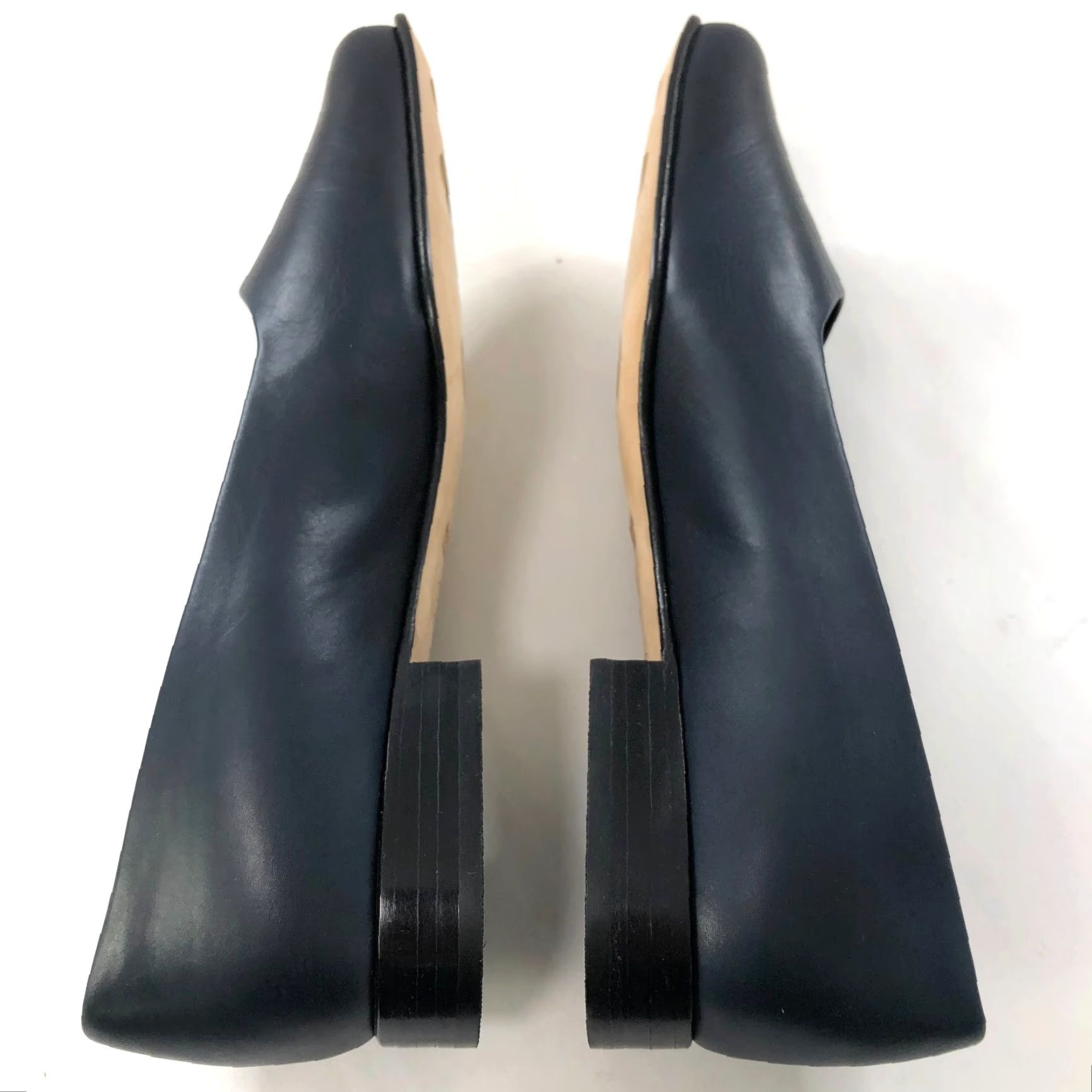 Bally Bally Women's Leather Slip On Pumps Low Heel Formal Dress Shoes Blue Size S / US 4 / IT 40 - 4 Thumbnail