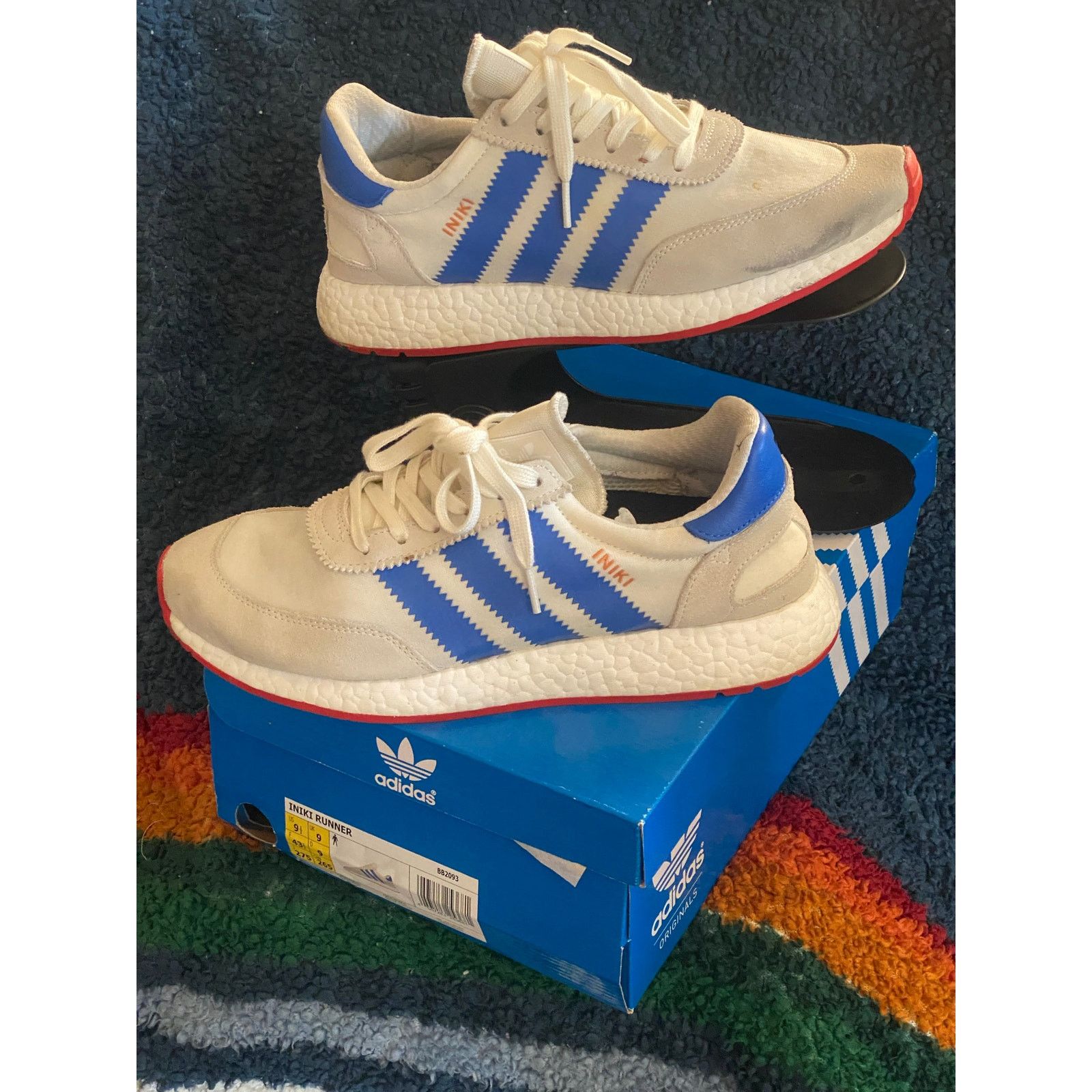 Adidas Adidas Iniki Runner Pride of the 70s USA m9.5 w11 Size US 9.5 / EU 42-43 - 2 Thumbnail