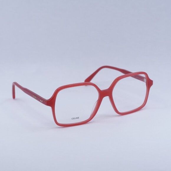Celine Celine CL50126I 066 Eyeglasses Translucent Red 55mm Square Size ONE SIZE - 10 Thumbnail