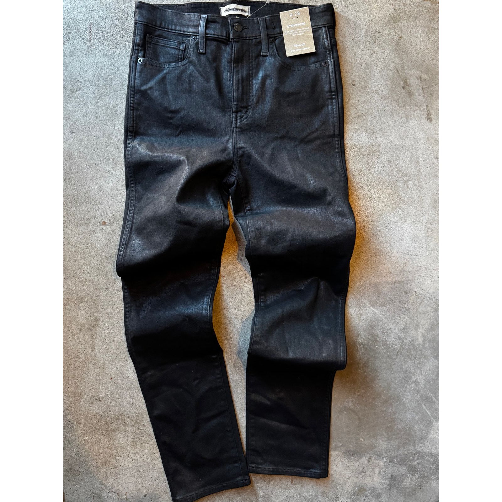 Madewell Madewell Black Stovepipe Pants (28) Size 28" / US 6 / IT 42 - 1 Thumbnail