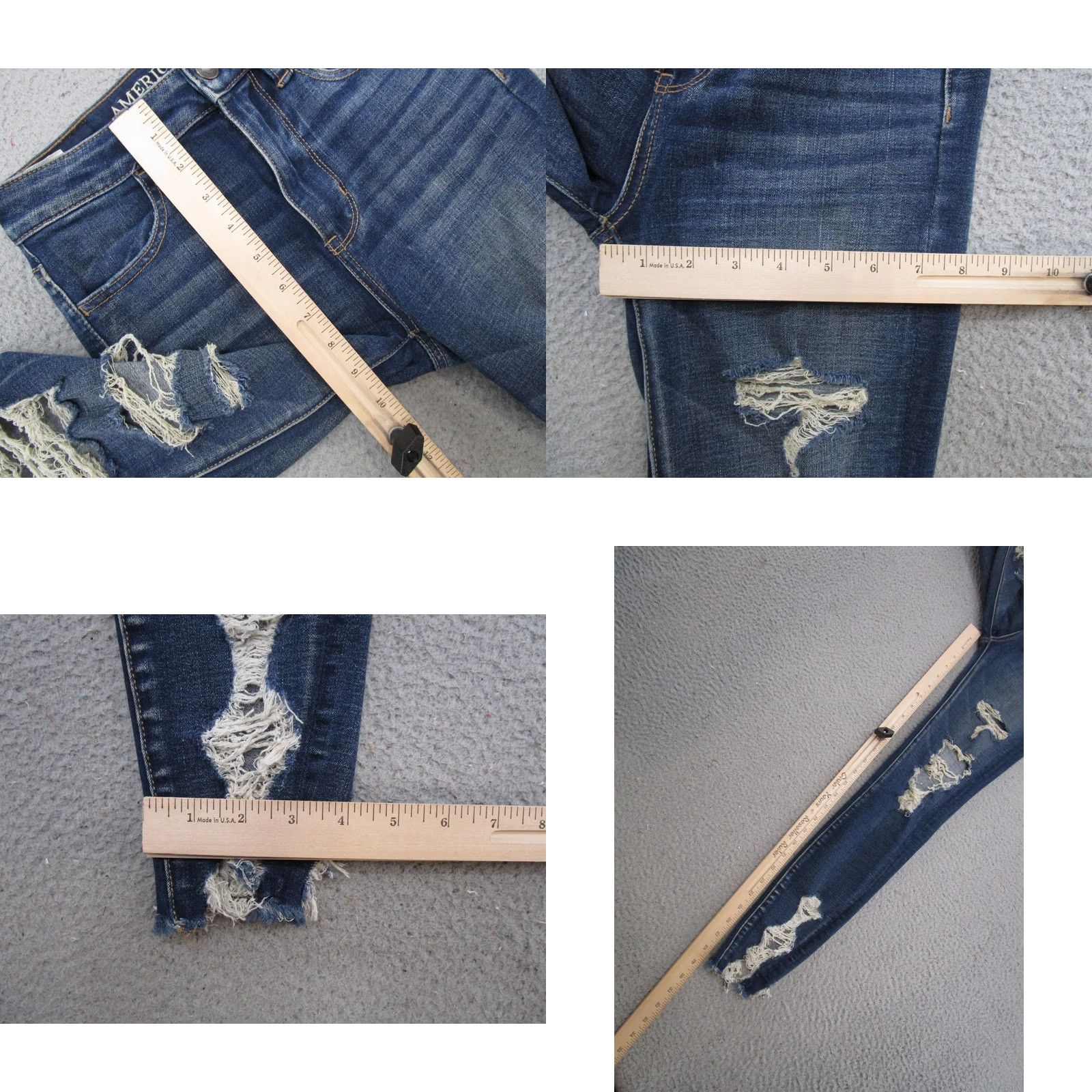 American Eagle Outfitters American Eagle Outfitters Jegging Jeans Women 00 Super Stretch Hi Rise 5-Pocket Denim Blue Cotton Blend Shirt? Size 24" / US 00 / IT 34 - 8 Thumbnail