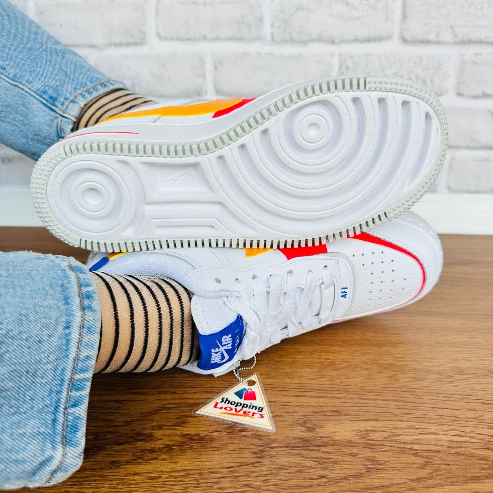 Nike ⭐Nike Air Force 1 Shadow 6.5 Womens Retro Shoes Sneakers Whi Size US 6.5 / IT 36.5 - 6 Thumbnail