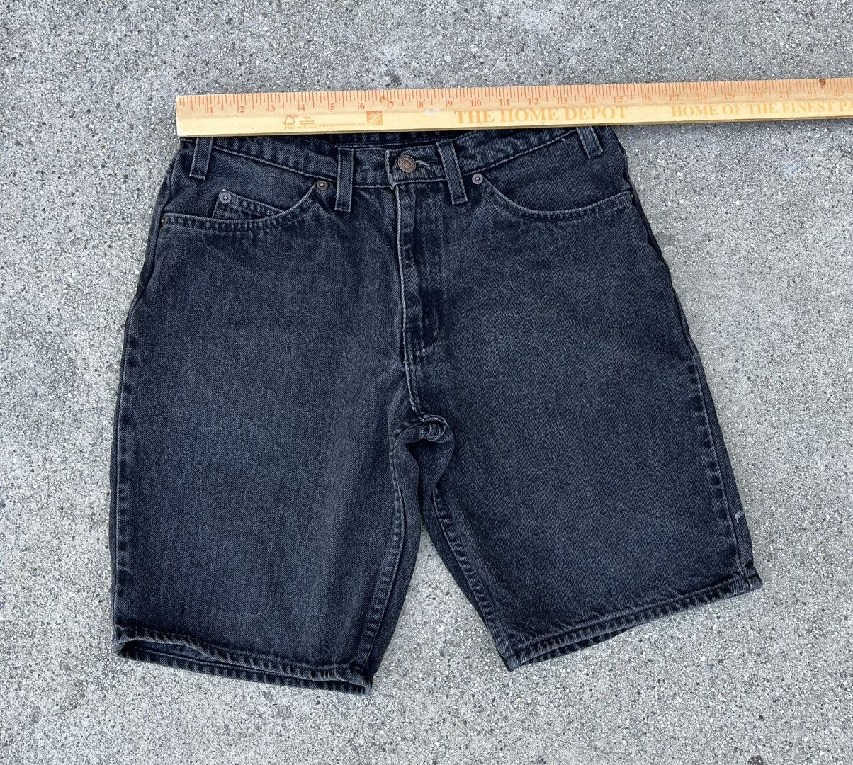 Levi's × Vintage Vintage Orange Tab Levi’s 550 Black Jean Shorts Denim Jorts Size US 29 - 7 Thumbnail