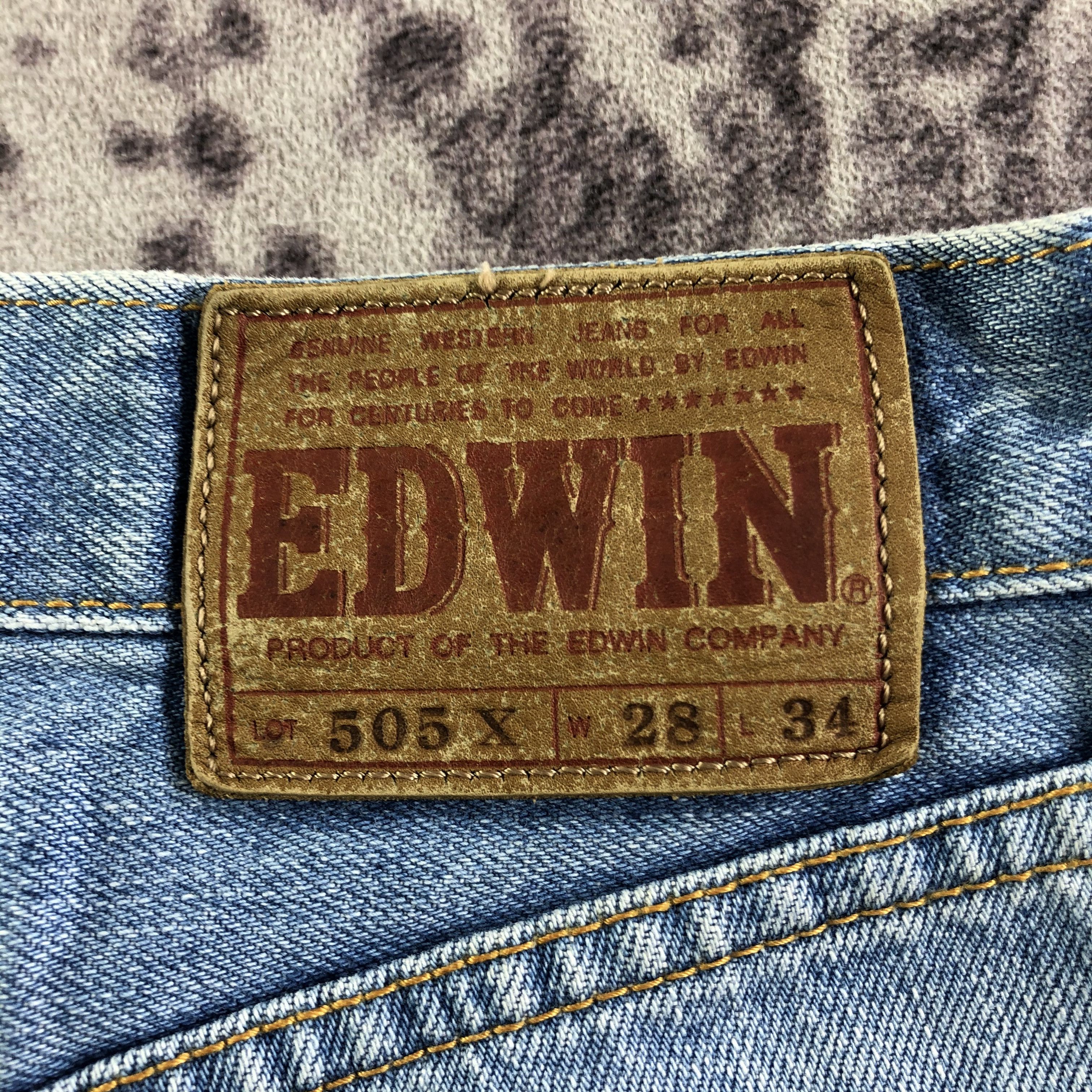 Edwin × Vintage Vintage Light Wash Edwin 505 Selvedge Jeans-JM3624 Size 28" / US 6 / IT 42 - 5 Thumbnail