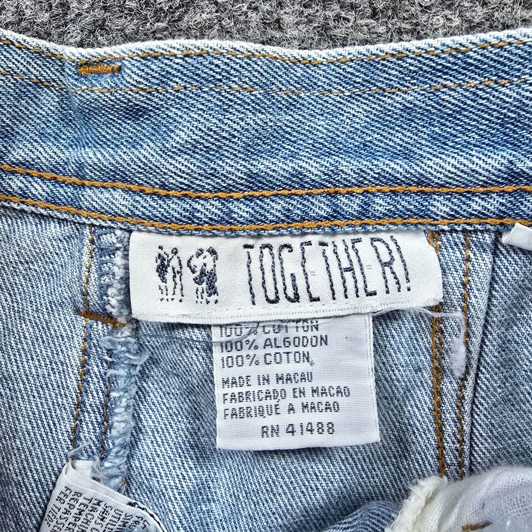 Vintage VINTAGE Together Jeans Womens Size 8 Denim Blue Floral Embroidered Pleated Taper 90S Womens jeans Size 30" / US 8 / IT 44 - 5 Thumbnail
