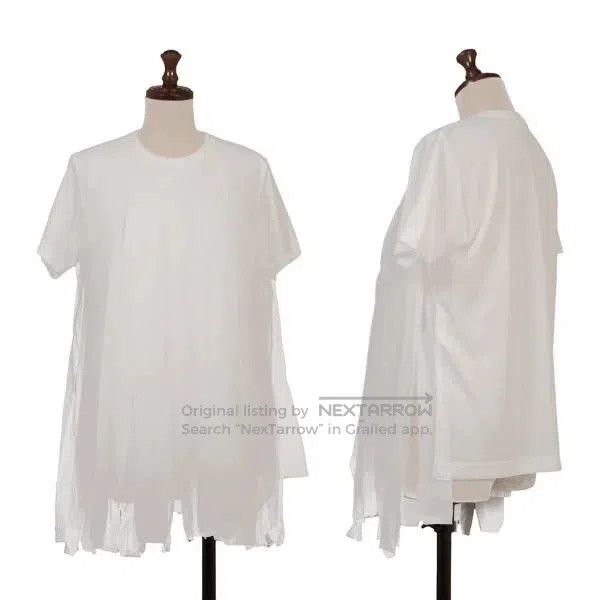 Comme des Garcons Comme Des Garcons White vintage segmented top Size S / US 4 / IT 40 - 1 Thumbnail