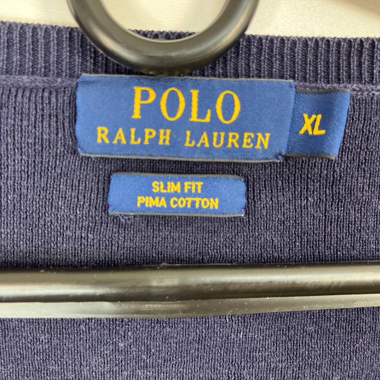 Polo Ralph Lauren Polo Ralph Lauren Slim Fit Pima Cotton Sweater V Neck XL Size US XL / EU 56 / 4 - 3 Thumbnail