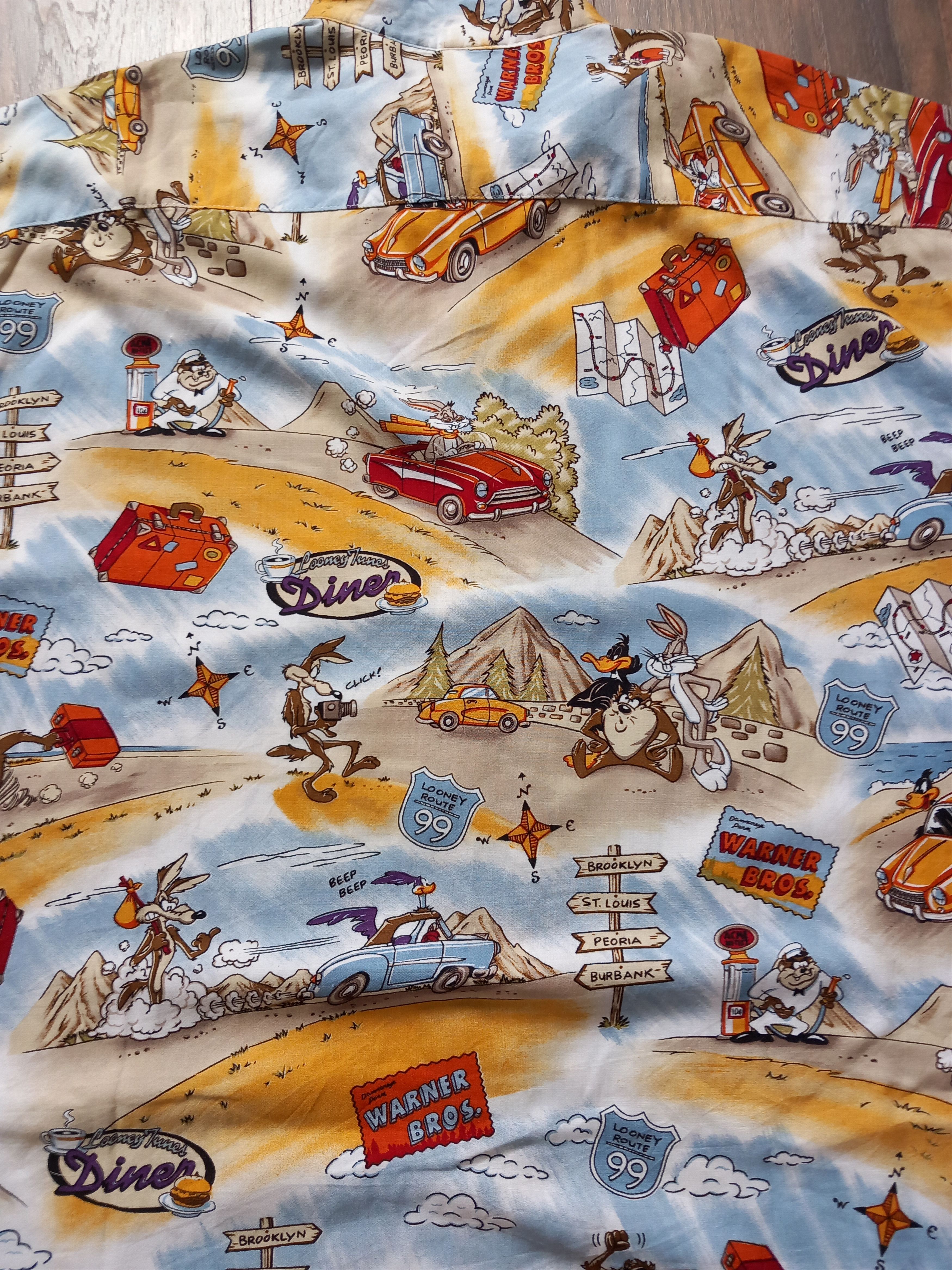 Warner Bros Looney Tunes vintage shirt sleeve shirt 2000 XXL Size US XXL / EU 58 / 5 - 8 Thumbnail