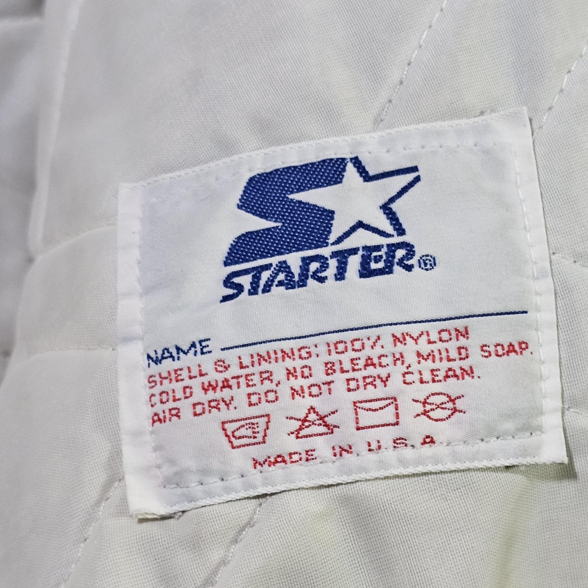 NFL × Starter × Vintage New York Jets Vintage 80s Starter Satin Bomber Jacket Size US L / EU 52-54 / 3 - 6 Thumbnail