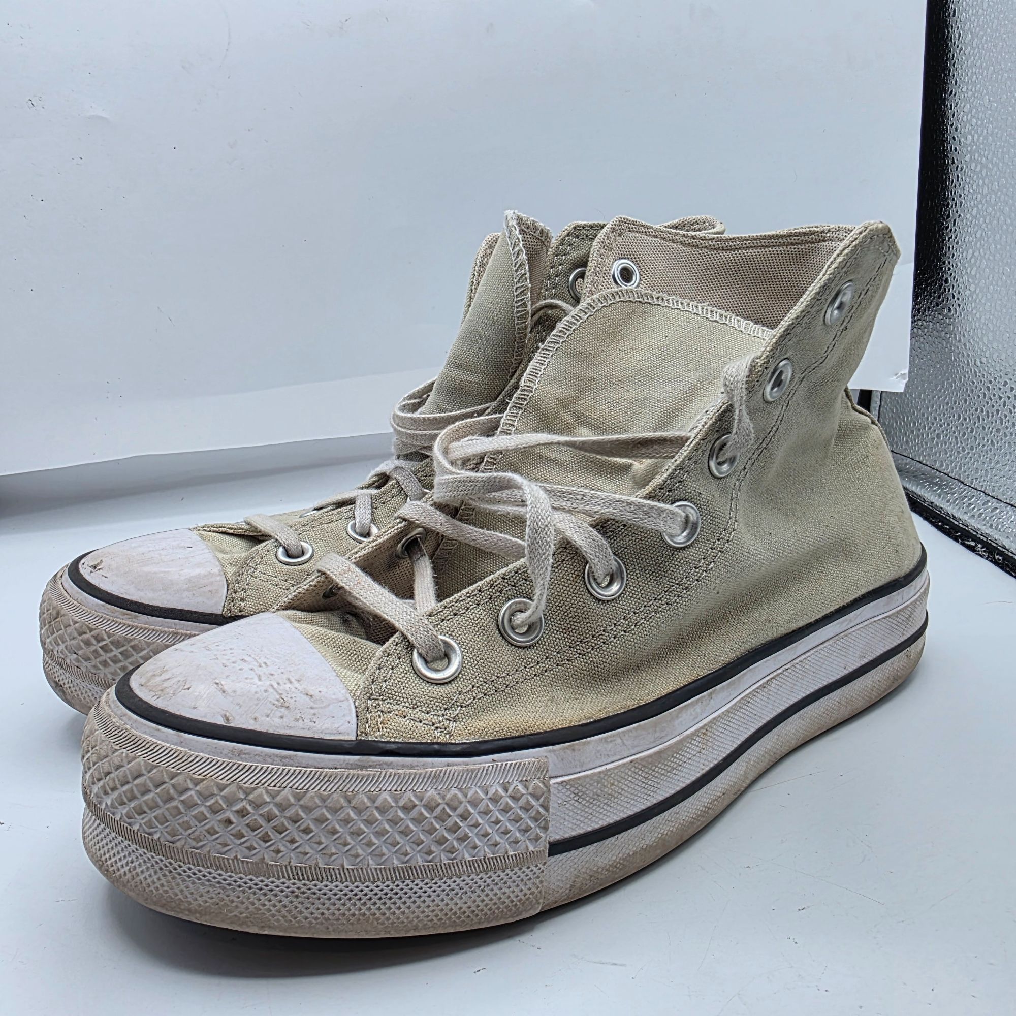 Converse Converse Lift Platform Womens Size 8.5 Sneakers Light Green Size US 8.5 / IT 38.5 - 4 Thumbnail