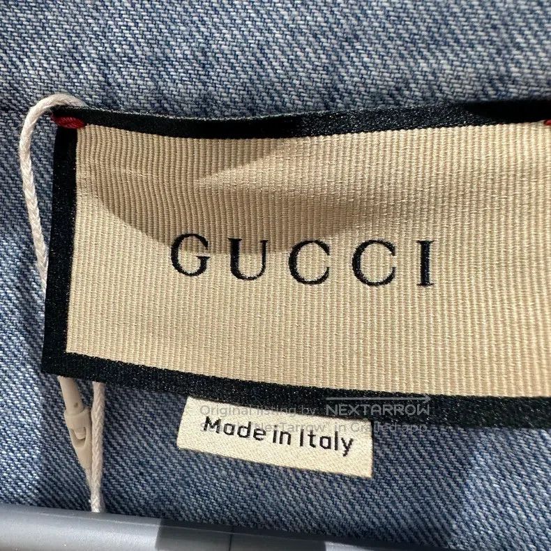 Gucci Gucci Letter embroidered denim short-sleeved shirt Size US M / EU 48-50 / 2 - 3 Thumbnail