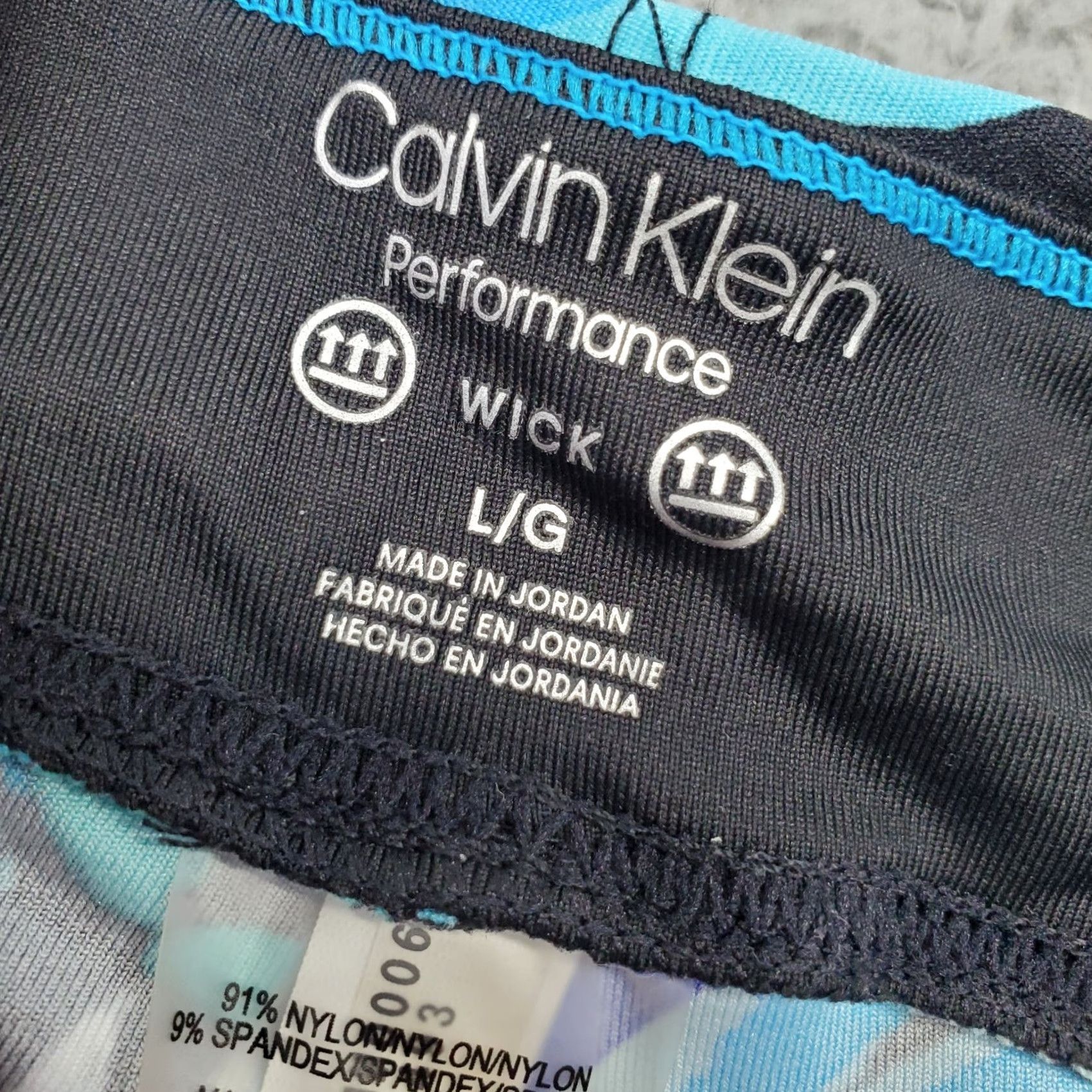 Calvin Klein Calvin Klein Cropped Leggings Womens L Multi Performance Tropical Print Pull On Shirt Size 36" / US 14 / IT 50 - 6 Thumbnail