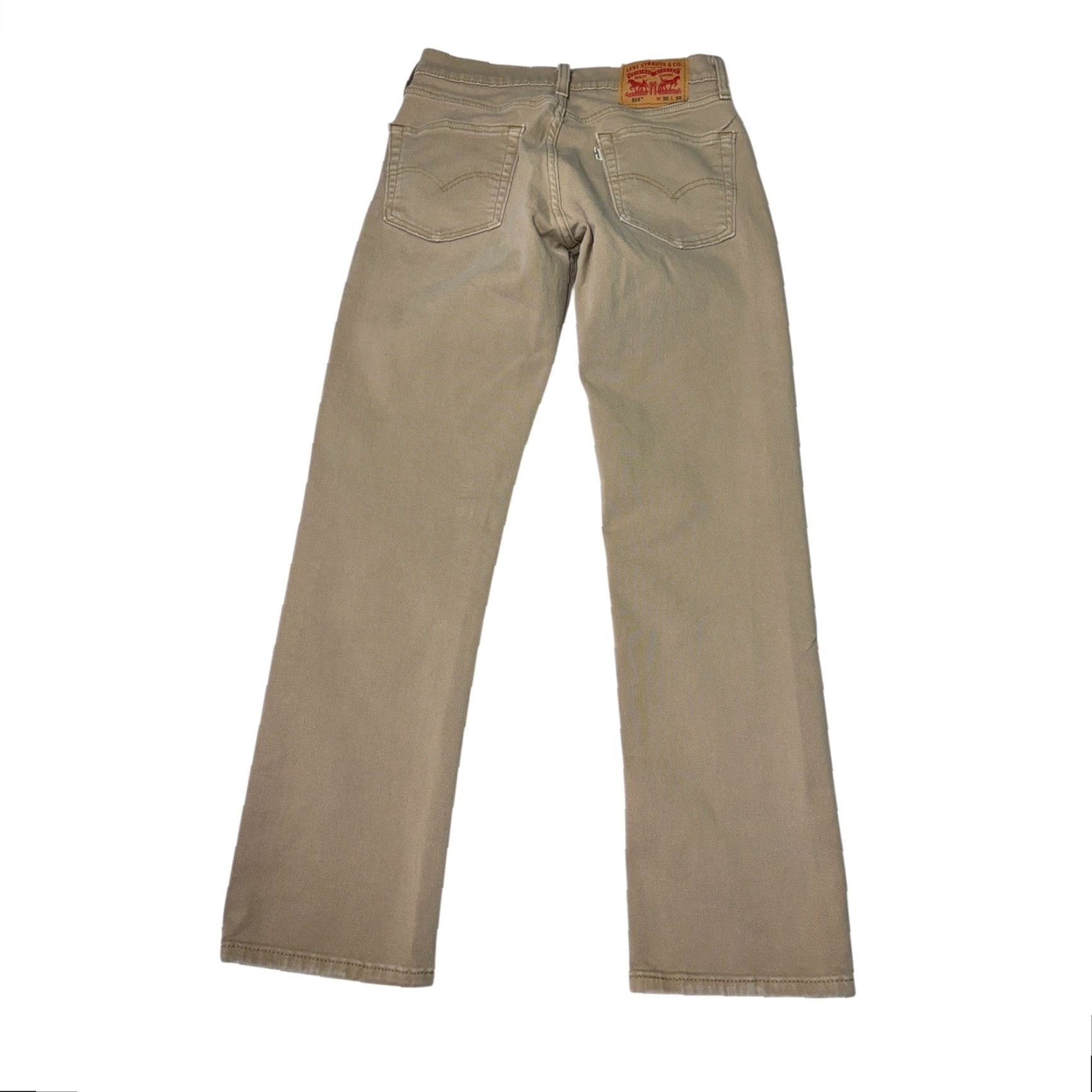 Vintage Levi Strauss 514 Tan Straight Jeans Men W30 L32 Cotton Stretch Size US 30 / EU 46 - 7 Thumbnail