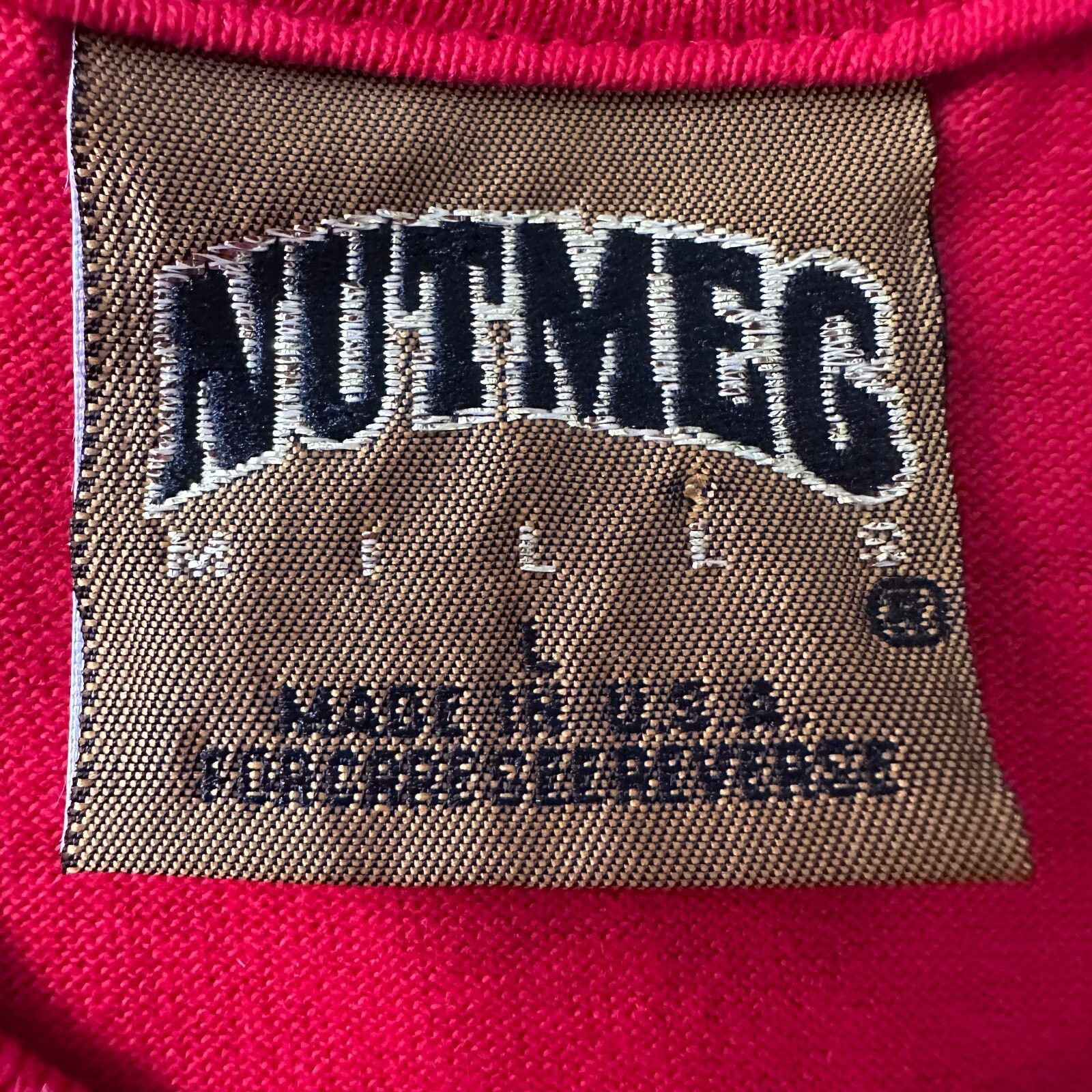 Nutmeg Vintage Nutmeg Mills Philadelphia 76ers T-Shirt Men’s L Red Size US L / EU 52-54 / 3 - 6 Thumbnail