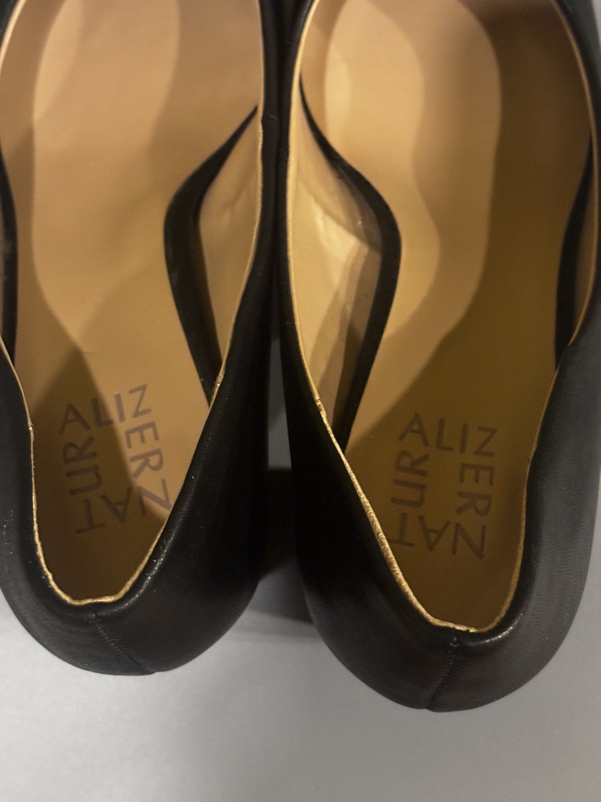 Naturalizer Black leather square heels0921 Size US 8 / IT 38 - 9 Thumbnail