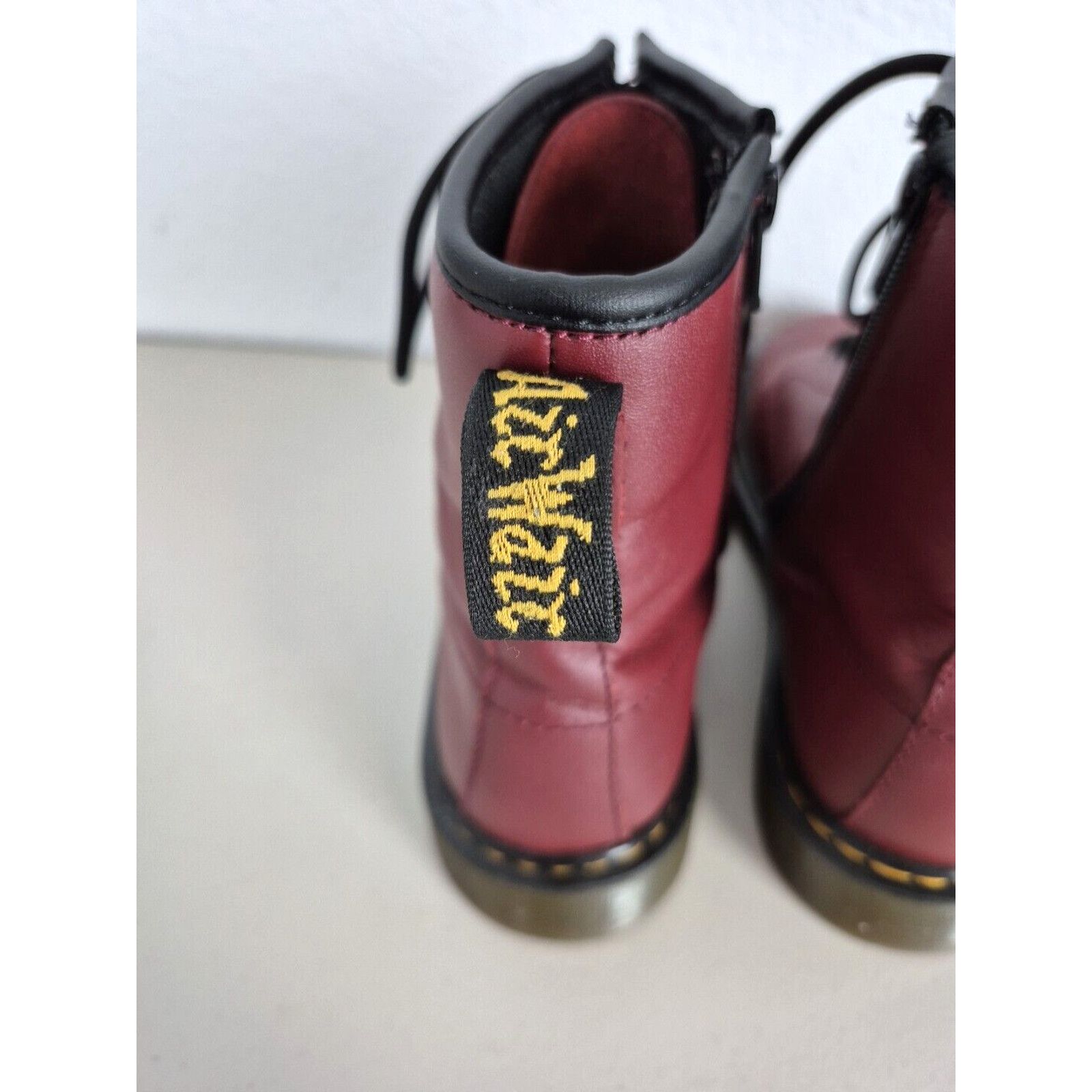 Dr. Martens Dr. Martens 1460 Y Combat Boots Womens US 7 Cherry Red Size US 7 / IT 37 - 5 Thumbnail