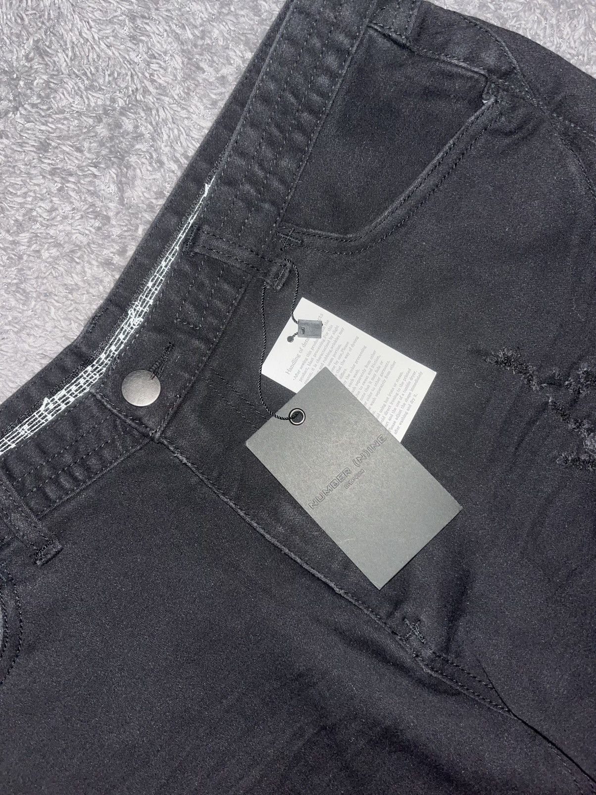 Number (N)ine Number (N)ine Black Paint Splatter Denim Jeans Size US 31 - 3 Thumbnail