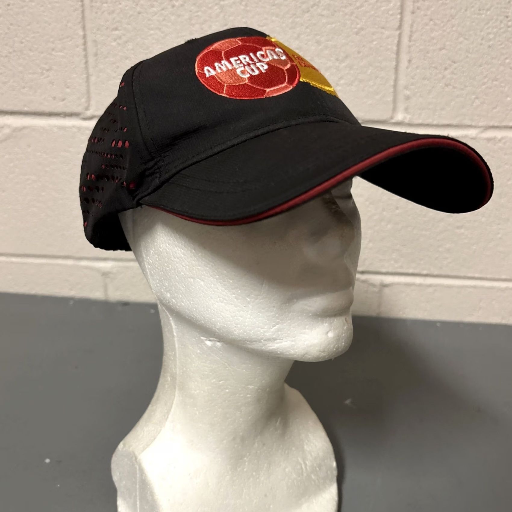 Express Cap America America’s Cup DHL Express Soccer Adjustable Strapback Cap Hat Men One Size Black Baseball Cap Size ONE SIZE - 2 Thumbnail