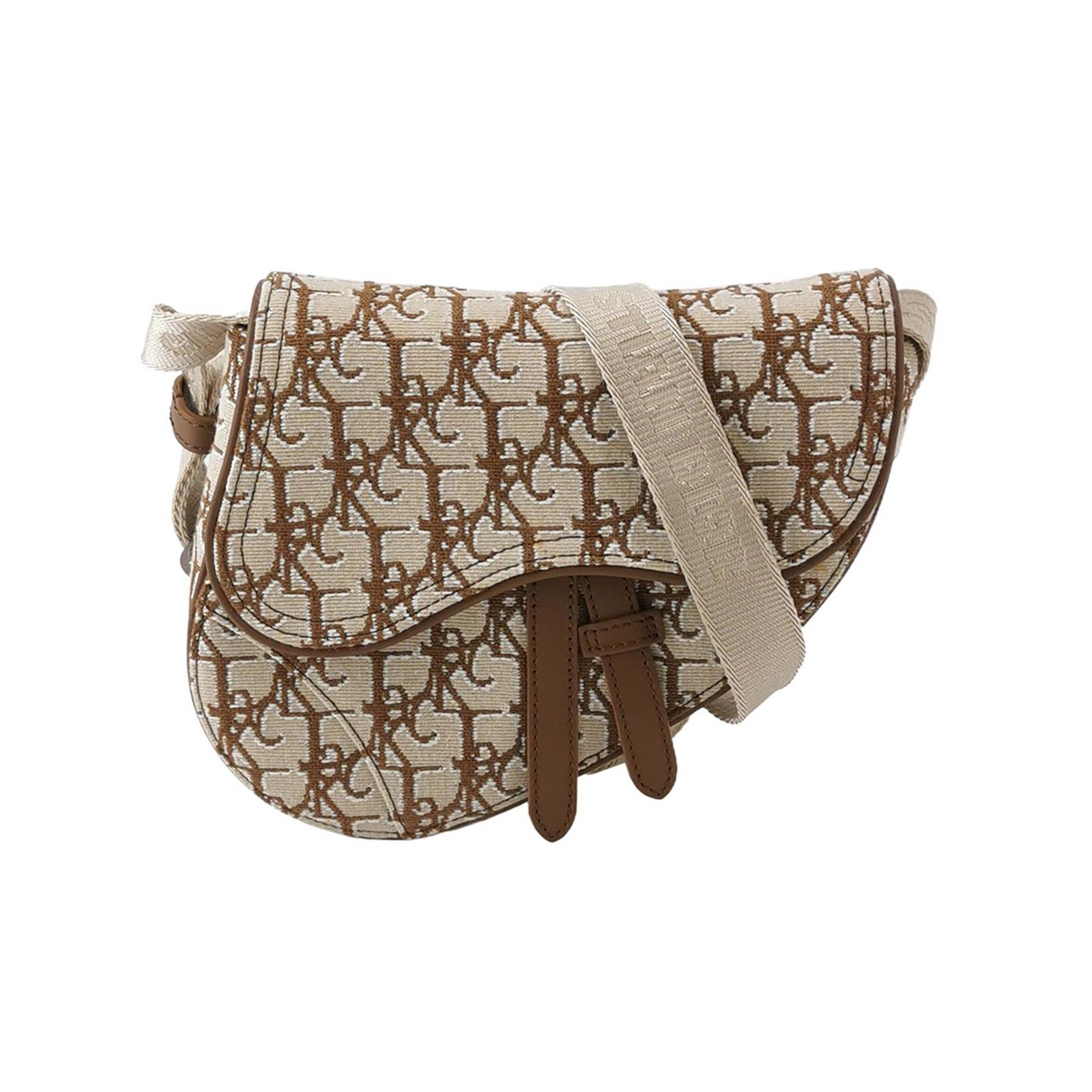 Dior X Cactus Jack Saddle Mini Bag Beige, Women's