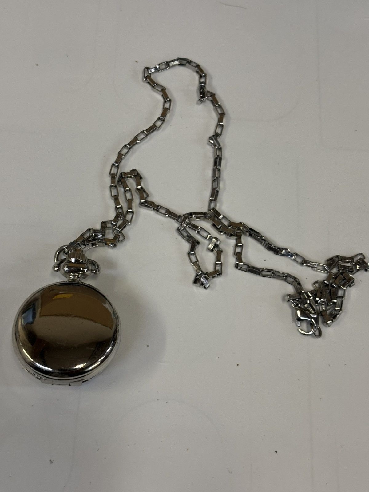 Other Small Pocket watch with chain. New Battery. Size ONE SIZE - 5 Thumbnail