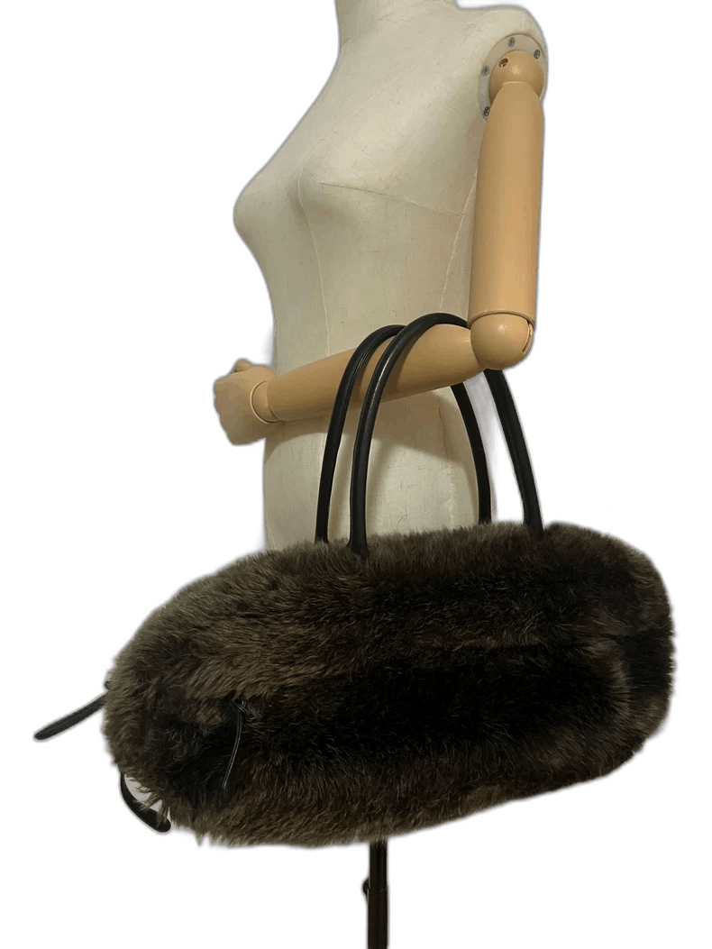 Yohji Yamamoto Yohji Yamamoto Fur Handbag Shoulder Bag Size ONE SIZE - 1 Thumbnail