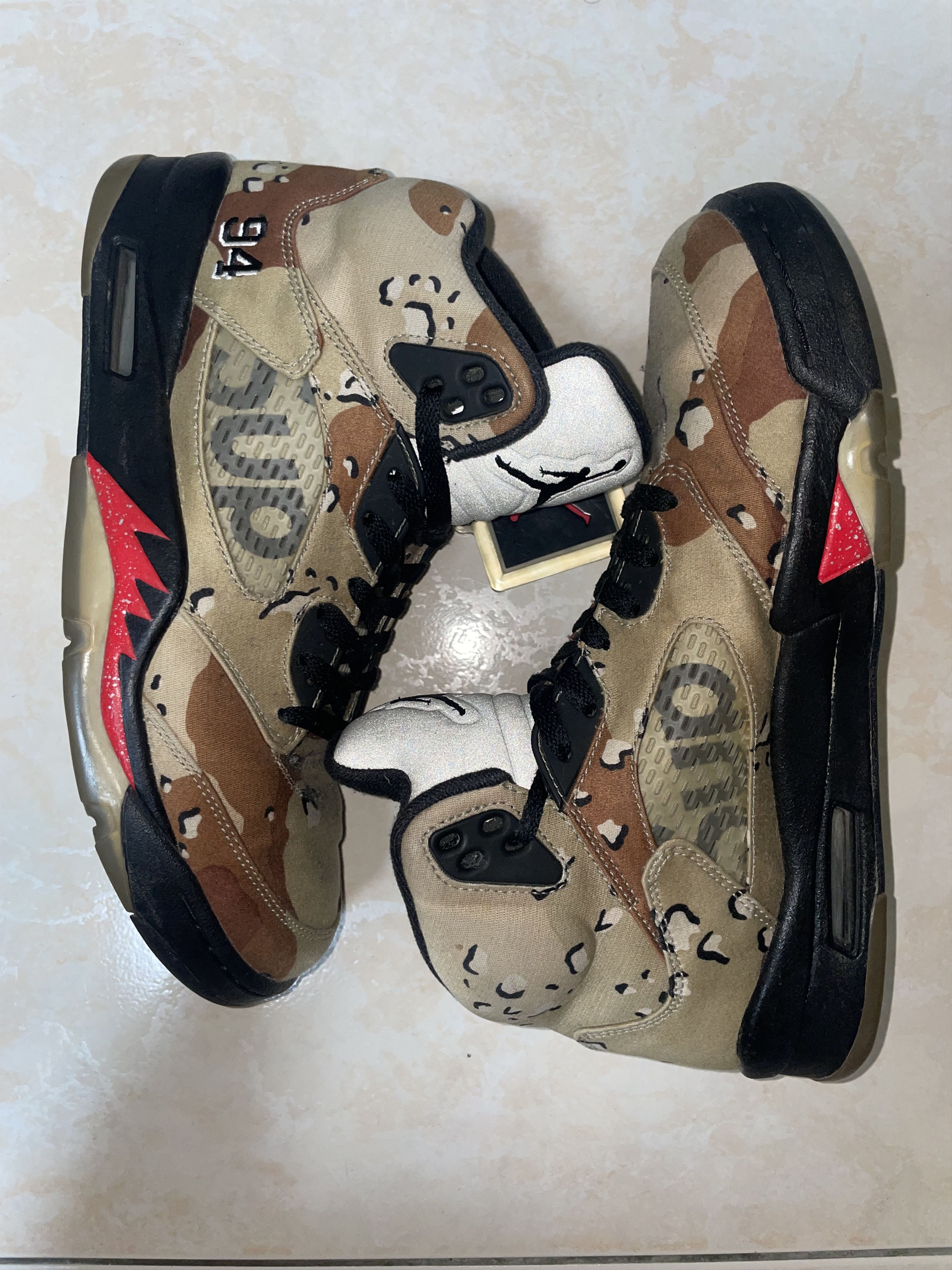Supreme Supreme x Nike Jordan 5 Retro Desert Camo US9.5 Size US 9.5 / EU 42-43 - 1 Thumbnail