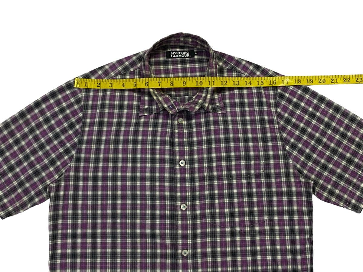 Hysteric Glamour Hysteric Glamour Checkered Pattern Button Ups Short Sleeve Size US M / EU 48-50 / 2 - 7 Thumbnail