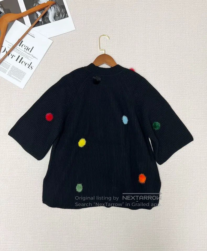 Fendi Fendi Fuzzy Cashmere Knit Sweater Size US S / EU 44-46 / 1 - 3 Thumbnail