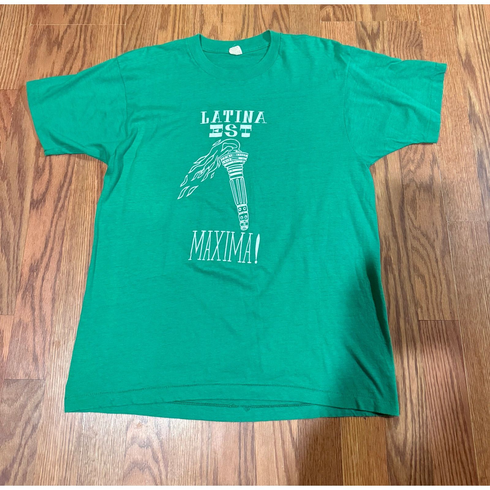 Other Vintage single stitch Latin shirt Size XL Size US XL / EU 56 / 4 - 1 Thumbnail