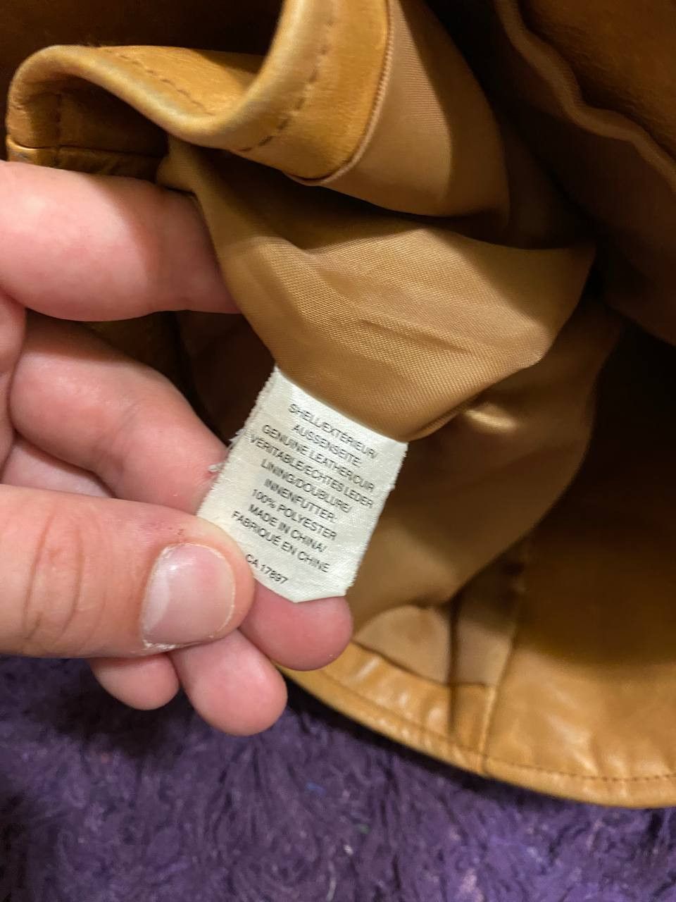 Gap Vintage Gap Beige Leather Jacket Size XS Size XS / US 0-2 / IT 36-38 - 3 Thumbnail