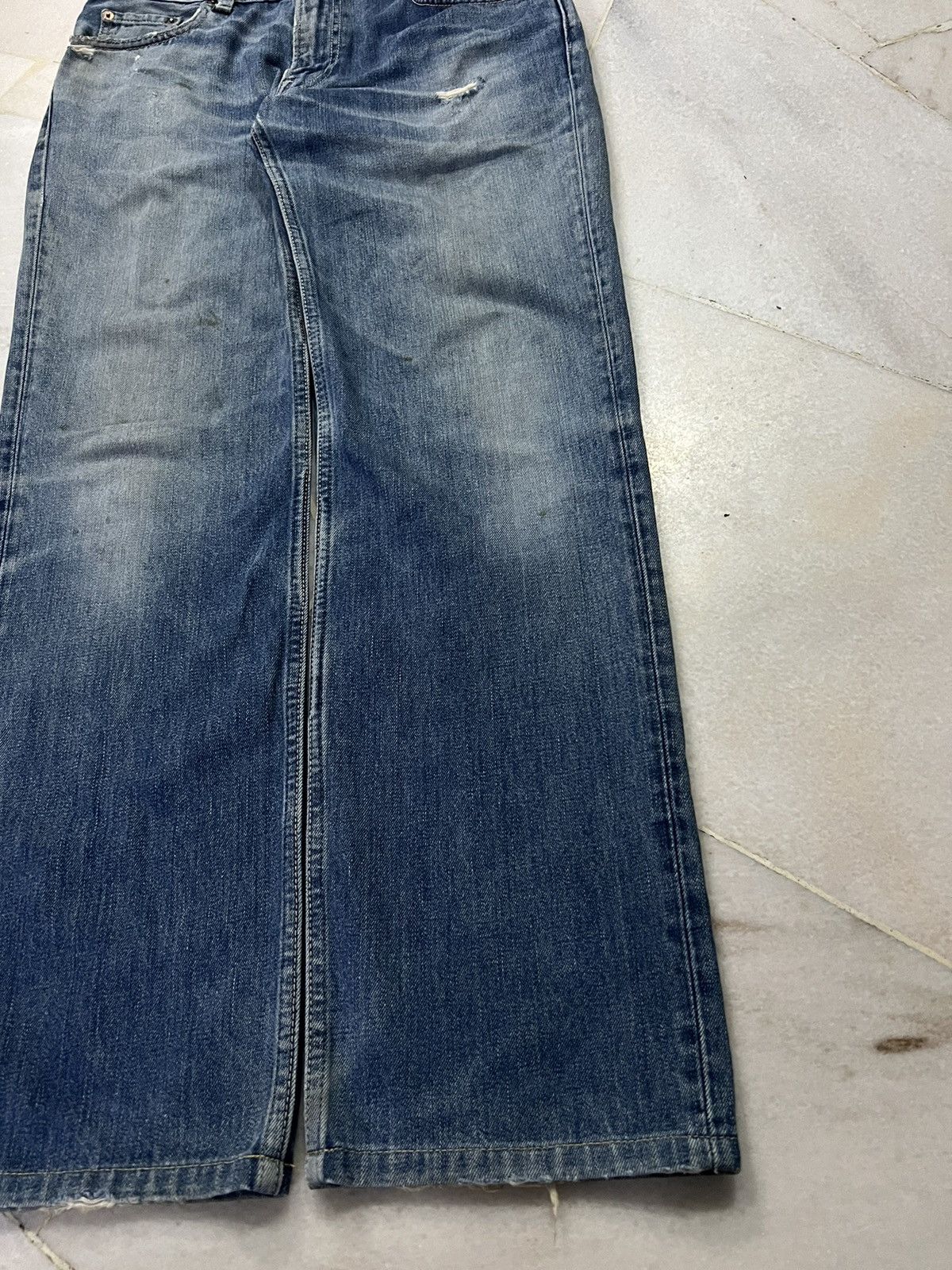 Levi's Vintage Levis 502 Faded Blue Distress Jeans Size US 31 - 4 Thumbnail