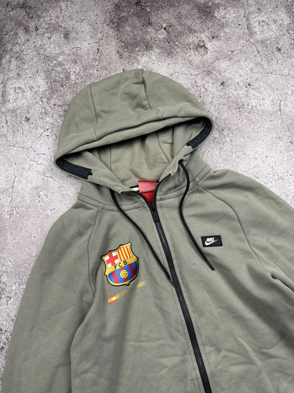 Nike Nike Tech Fleece FC Barcelona Zip Hoodie Jacket Football Size US S / EU 44-46 / 1 - 2 Thumbnail