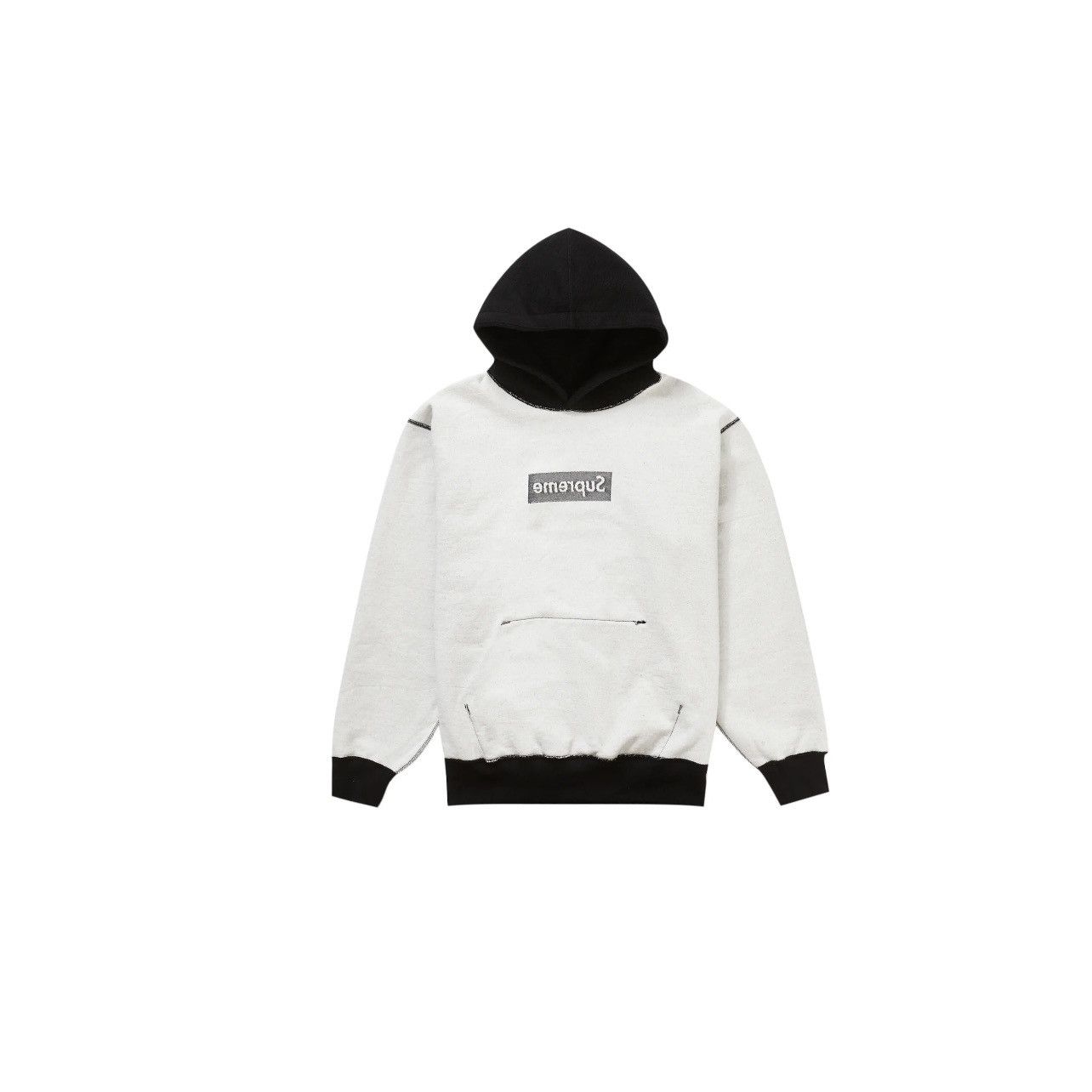 Supreme Supreme Inside out Box Logo Hooded Sweatshirt Black Size: S Size US S / EU 44-46 / 1 - 2 Thumbnail