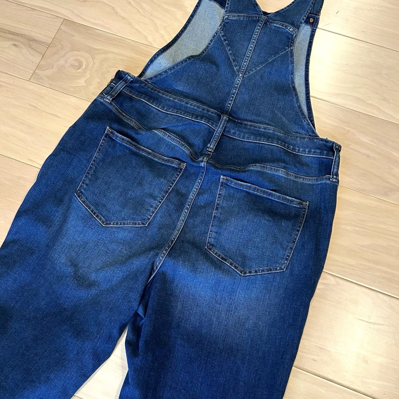 Madewell Madewell Denim Overalls Blue Jean Crop 2X Women's Casual Tapered Leg Sleeveless Size 40" / US 18 - 5 Thumbnail