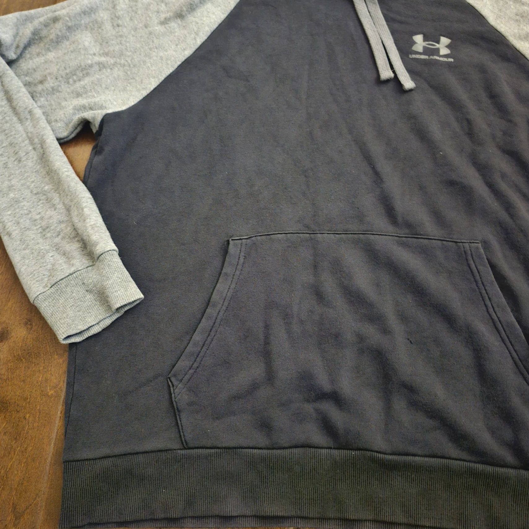 Under Armour VINTAGE: No Under Armour Hoodie Mens L Gray Blue Pullover Loose Fit Athletic Shirt? Size US L / EU 52-54 / 3 - 7 Thumbnail