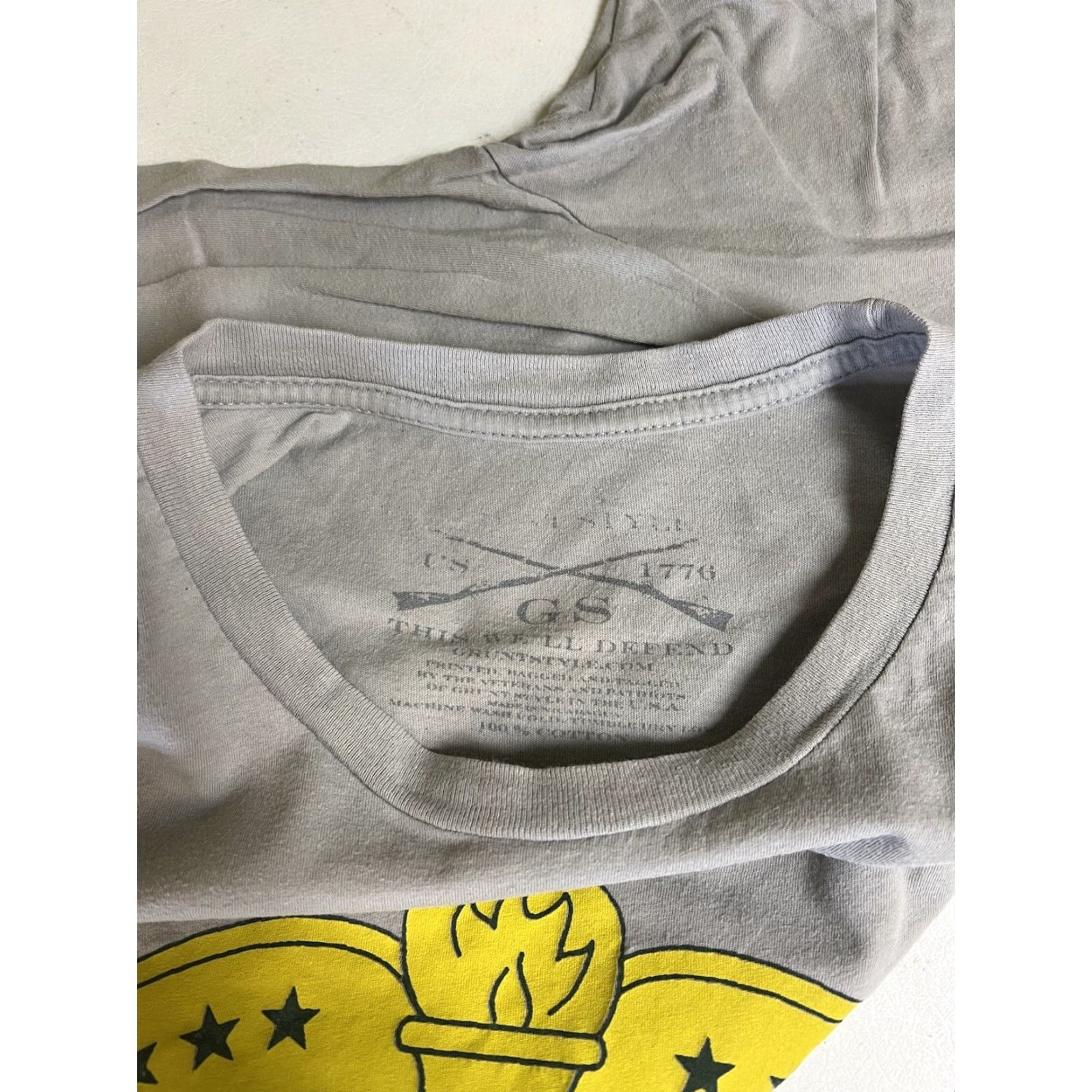 Vintage GRUNT STYLE T-Shirt Cotton Skull Screen Tee Mens Gray 2XL Military GS 2X Offend Shirt Size US XXL / EU 58 / 5 - 4 Thumbnail