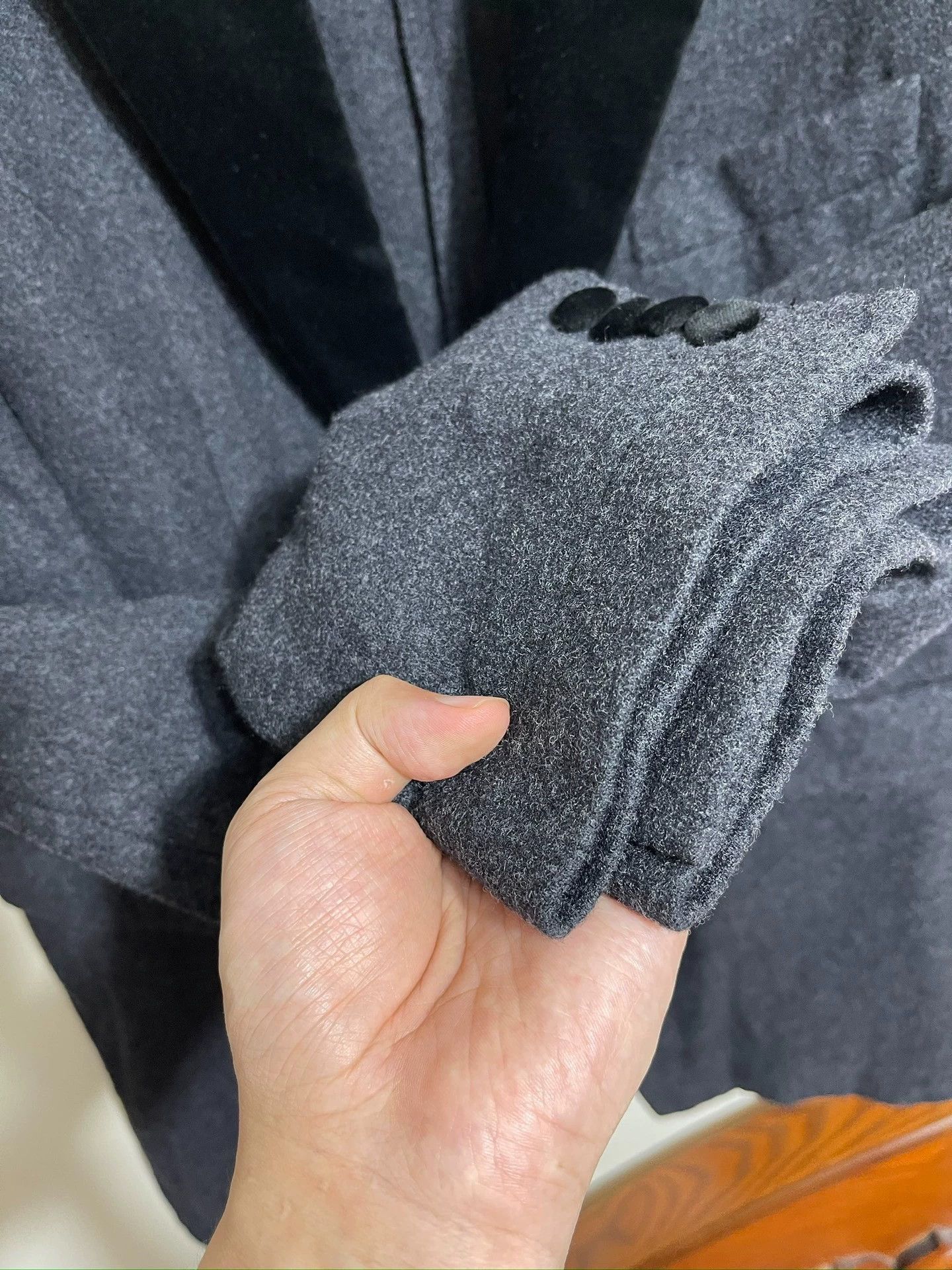 Dolce & Gabbana Dolce & Gabbana Charcoal Gray Wool Blazer Size 52 Size US L / EU 52-54 / 3 - 5 Thumbnail