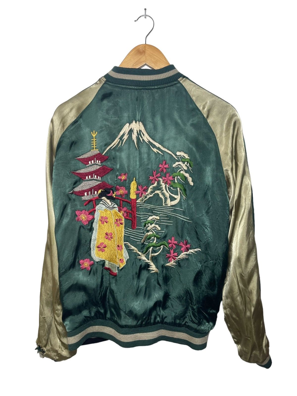 Japanese Brand × Vintage Vintage Japanese Brand Satori Sukajan reversible jacket Size US M / EU 48-50 / 2 - 2 Thumbnail