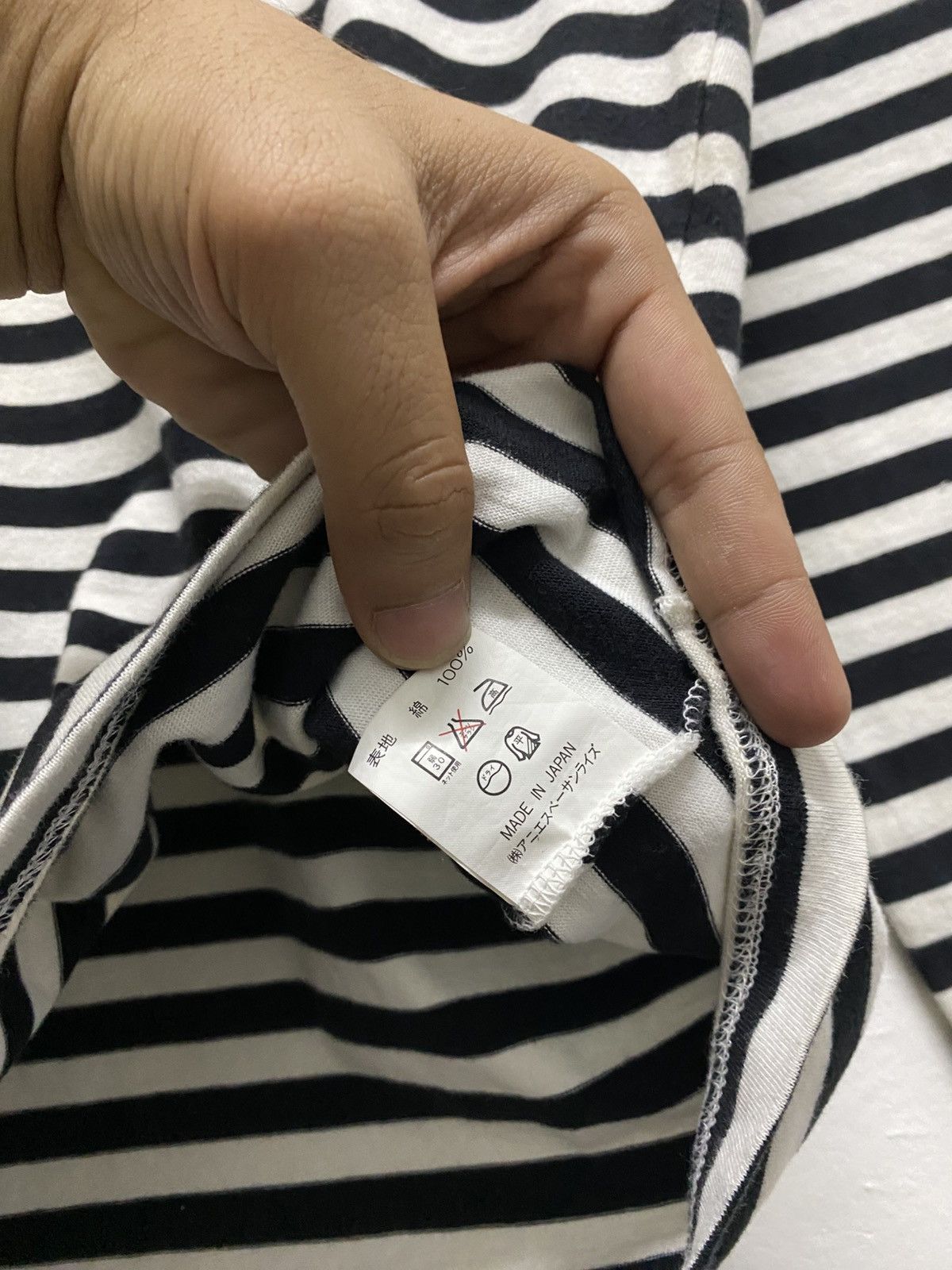 agnes b. Pick!! Vtg AGNES B Stripe Long Sleeve TShirt -A089 Size US M / EU 48-50 / 2 - 8 Thumbnail