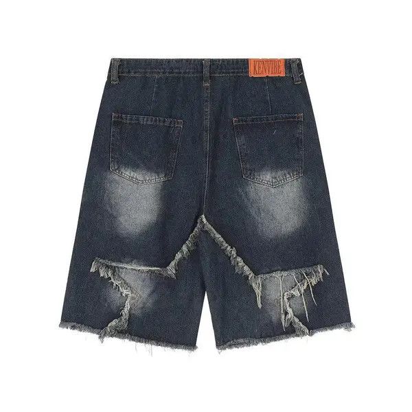 Jean Komura x aoka American Star Embroidery Jean Shorts Size US 29 - 2 Thumbnail