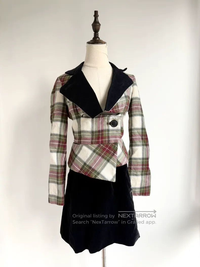 Vivienne Westwood Vivienne Westwood Plaid Velvet Patchwork Suit Set Size M / US 6-8 / IT 42-44 - 1 Thumbnail