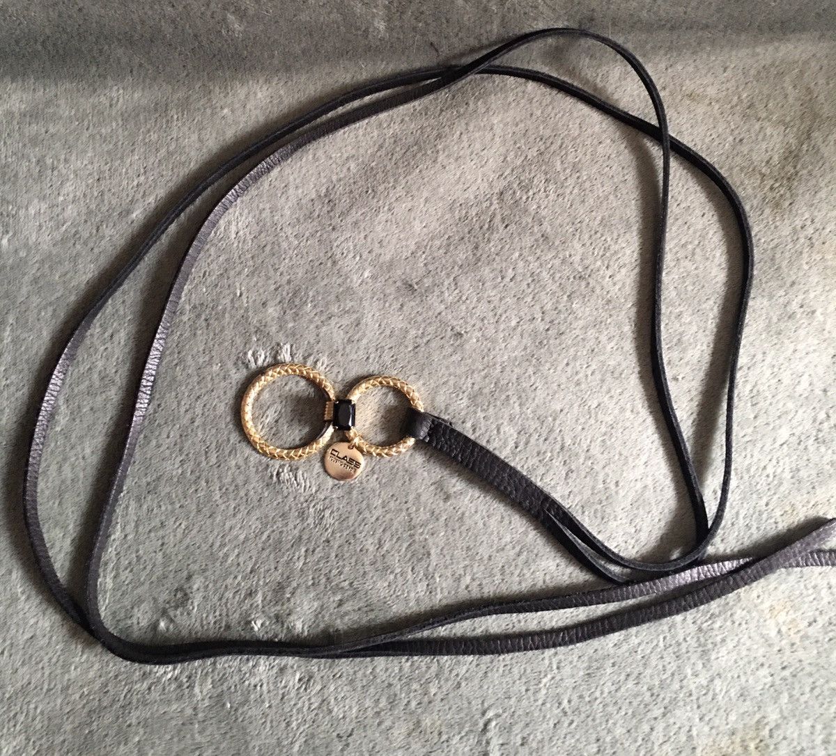 Roberto Cavalli Roberto Cavalli Class Leather Golden Rings Dress Belt Size ONE SIZE - 8 Thumbnail
