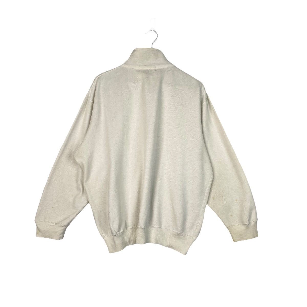 Polo Ralph Lauren × Vintage Vintage Polo Quarter Zip Sweatshirt White By Ralph Lauren Size US XS / EU 42 / 0 - 7 Thumbnail